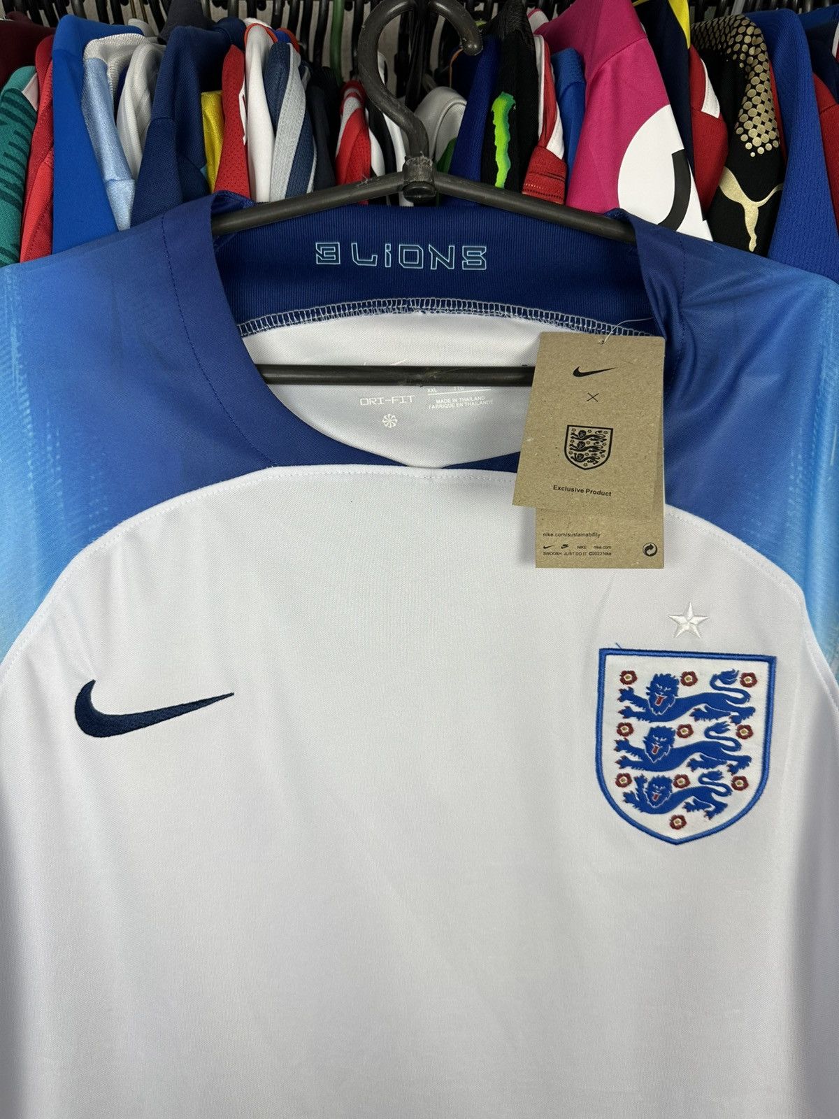 Other NIKE ENGLAND 2022 2022 AWAY FOOTBALL SHIRT SOCCER JERSEY Size US XXL / EU 58 / 5 - 2 Thumbnail