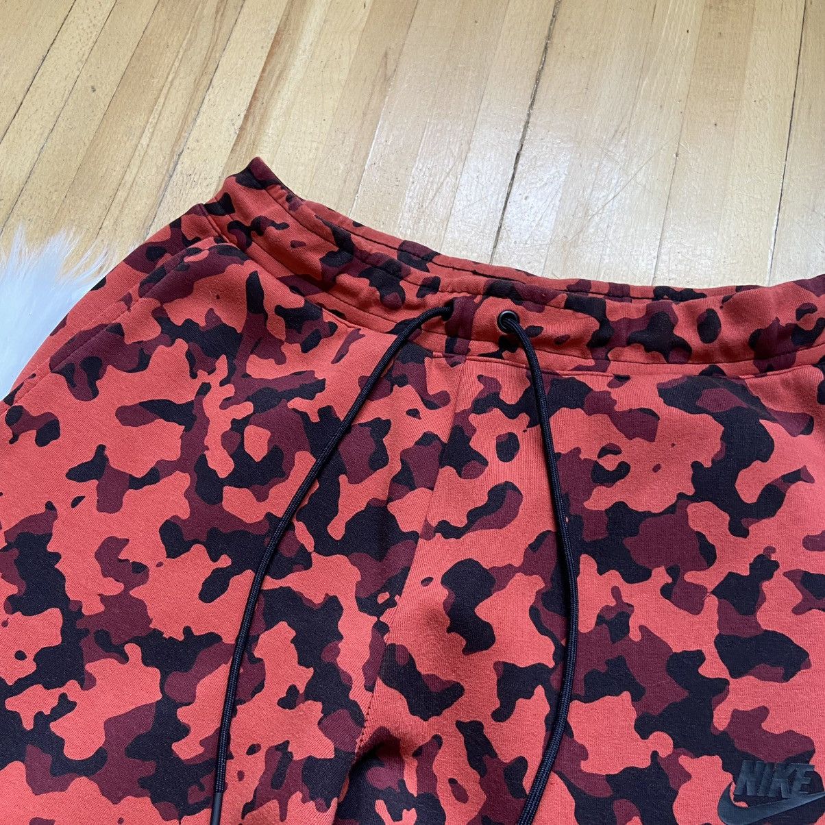 Nike 📌 Nike Tech Fleece Camouflage Red Pants Sweatpants S Size US 30 / EU 46 - 5 Thumbnail