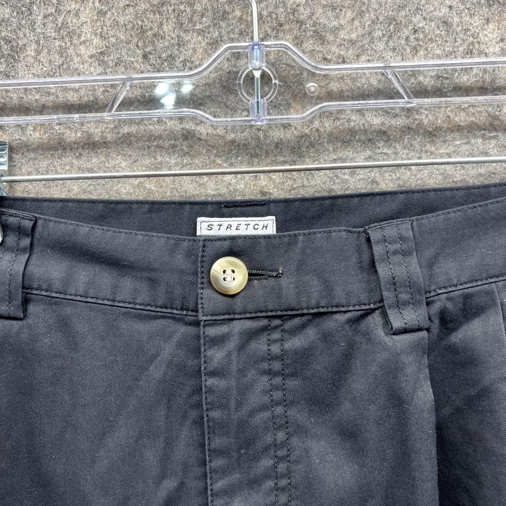 Adidas Adidas Pants Men 34 Black Athletic Stretch Chino Flat Front Vintage Trefoil Shirt? Size US 34 / EU 50 - 5 Thumbnail