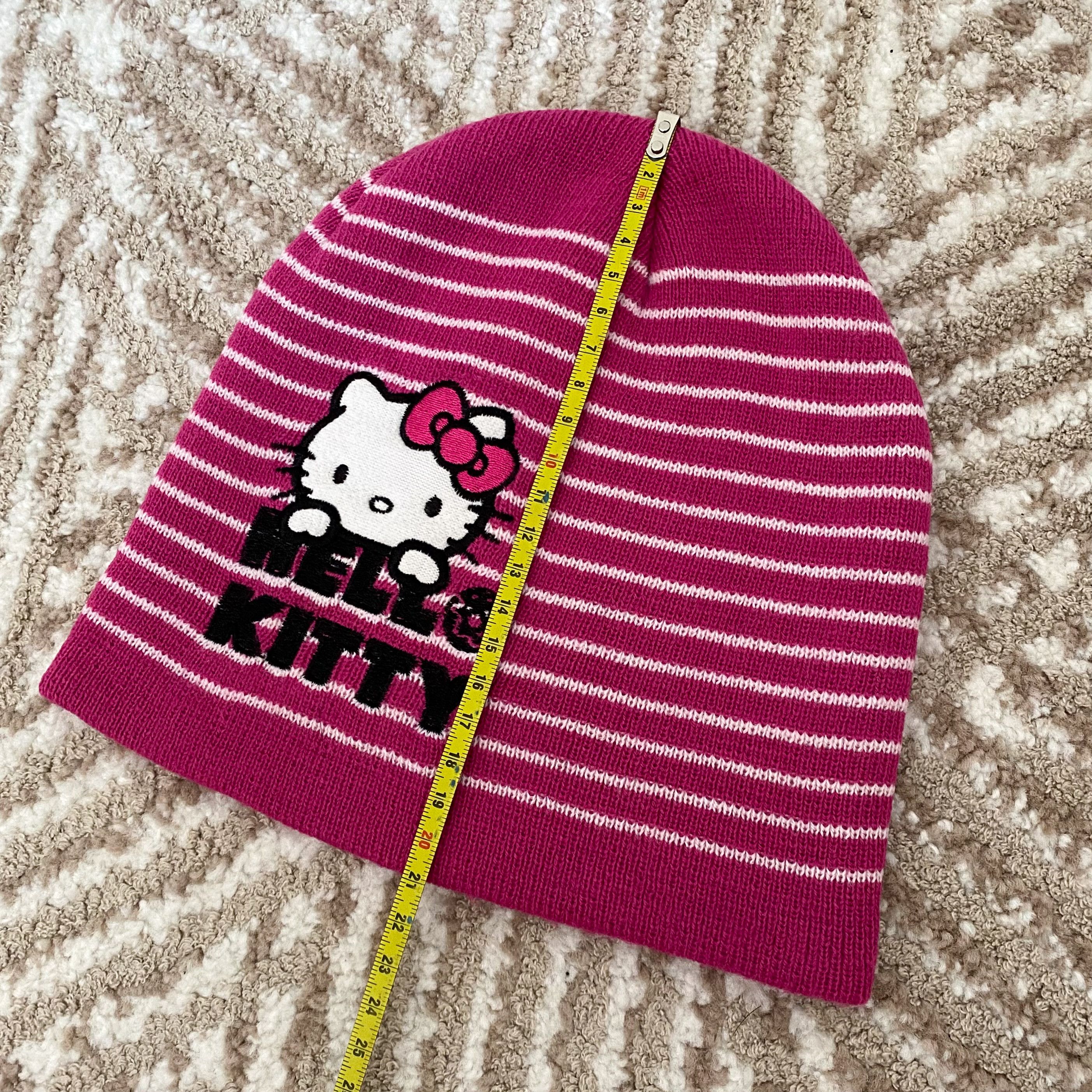 Anime Vintage y2k Hello Kitty Beanie Hat Size ONE SIZE - 6 Thumbnail