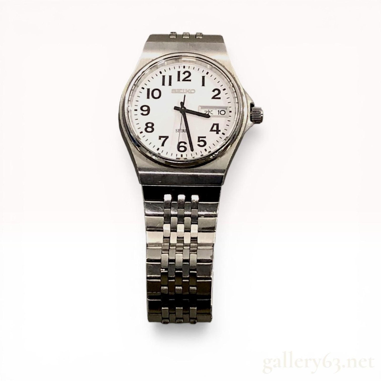 Seiko Spirit Quartz Day-Date Wristwatch Reference 7N43-7B70
