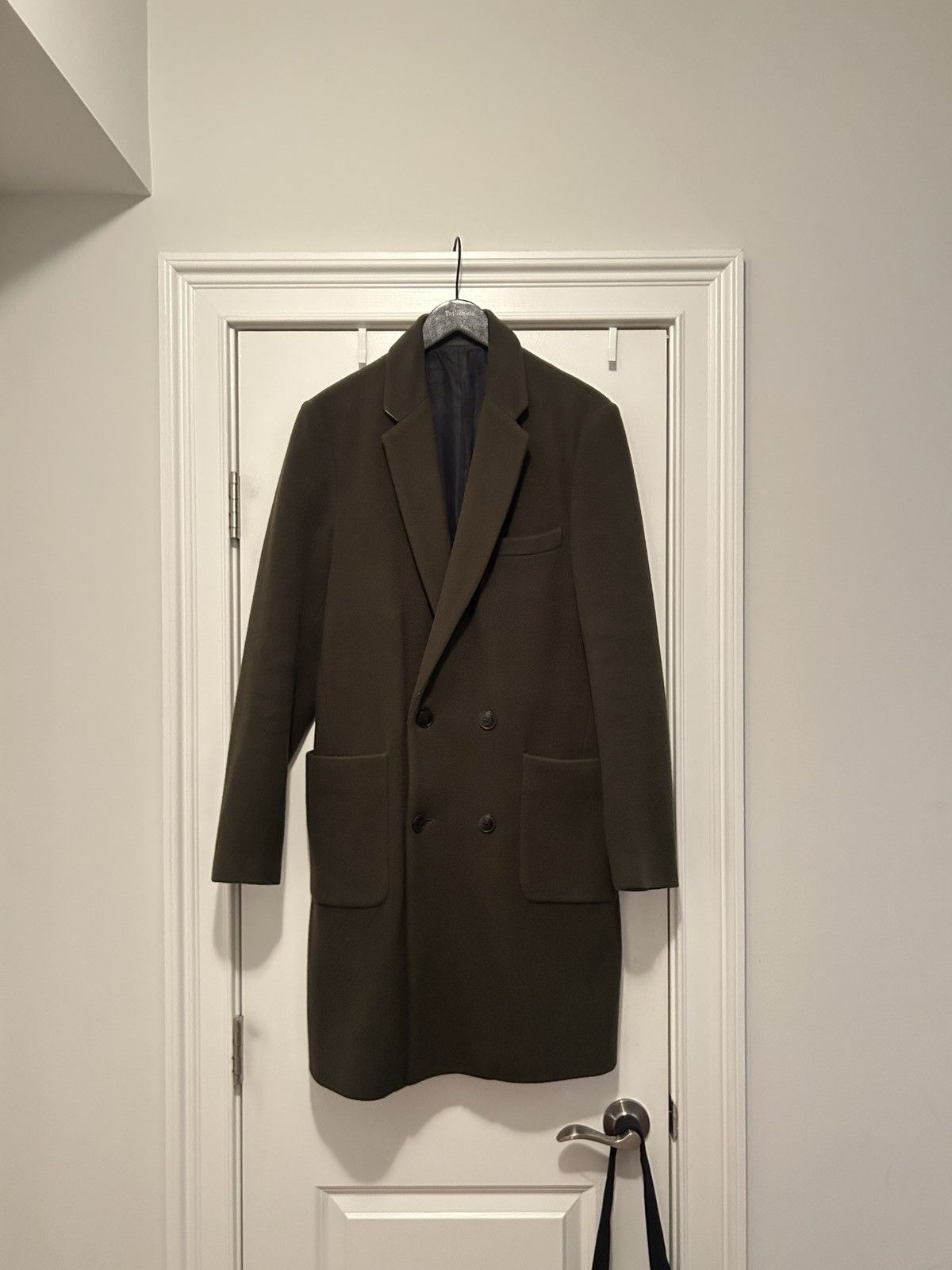 Tomorrowland Tomorrowland Double Breasted Olive Green Wool Coat Size US M / EU 48-50 / 2 - 1 Thumbnail