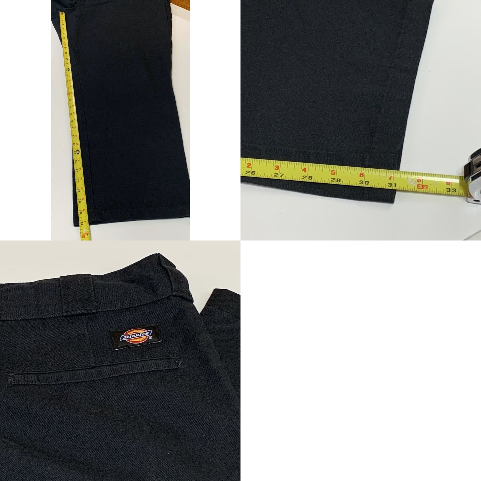 Dickies DICKIES 874 Original Fit Work Pants Black 45x31 Poly Blend Men's Regular Straight Front Pockets Vintage No 874 Original Fit? Size US 44 / EU 60 - 8 Thumbnail