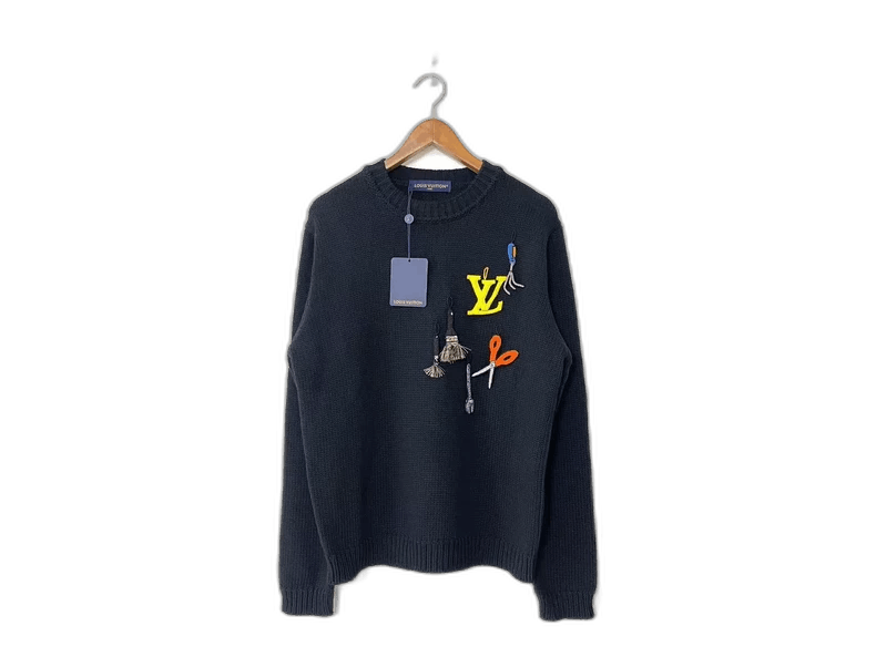 Louis Vuitton Louis Vuitton Beaded Tool Sweater Brand New Size US M / EU 48-50 / 2 - 1 Thumbnail