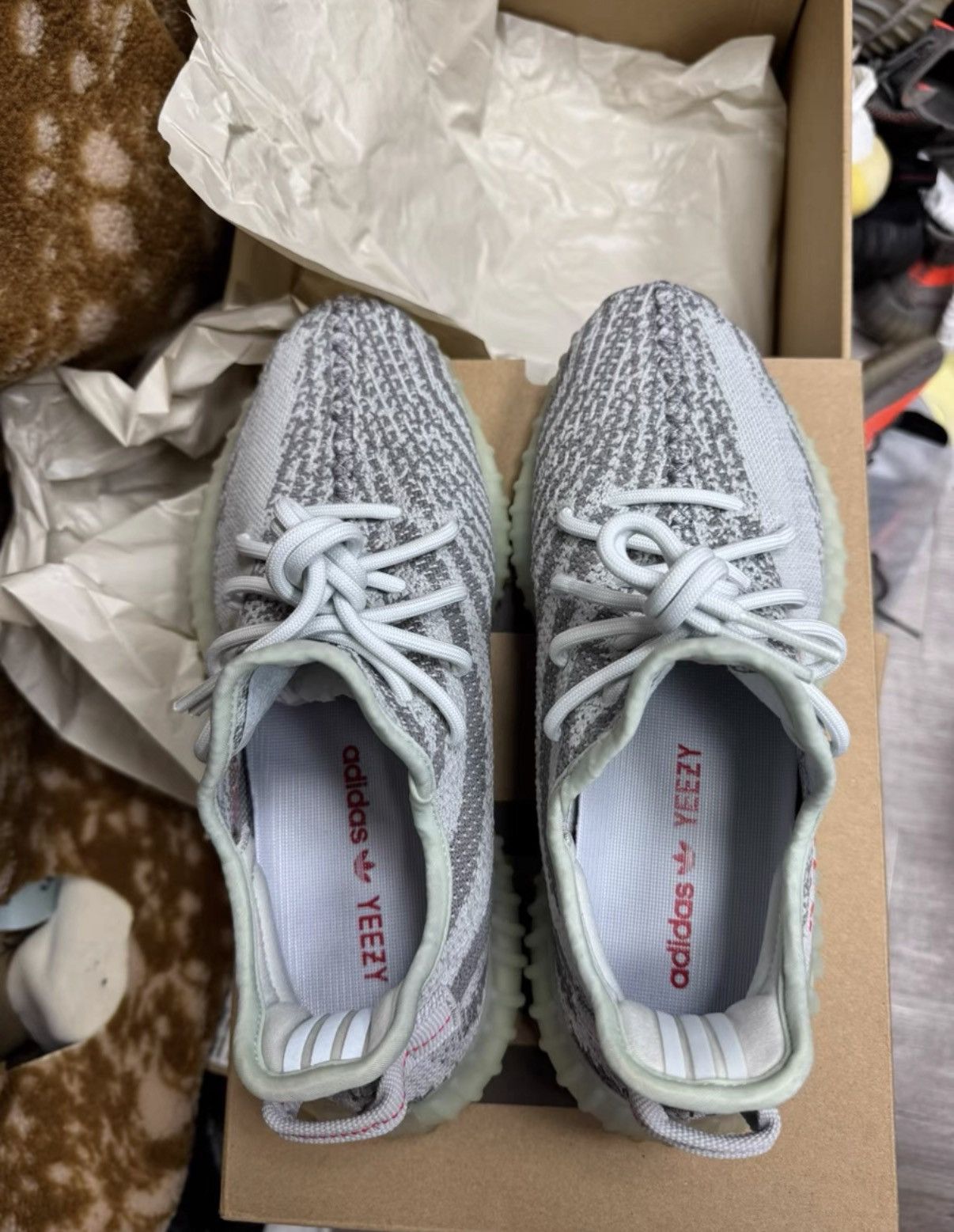 Adidas Adidas Yeezy 350 Blue Tint K37 Size US 8 / EU 41 - 2 Thumbnail