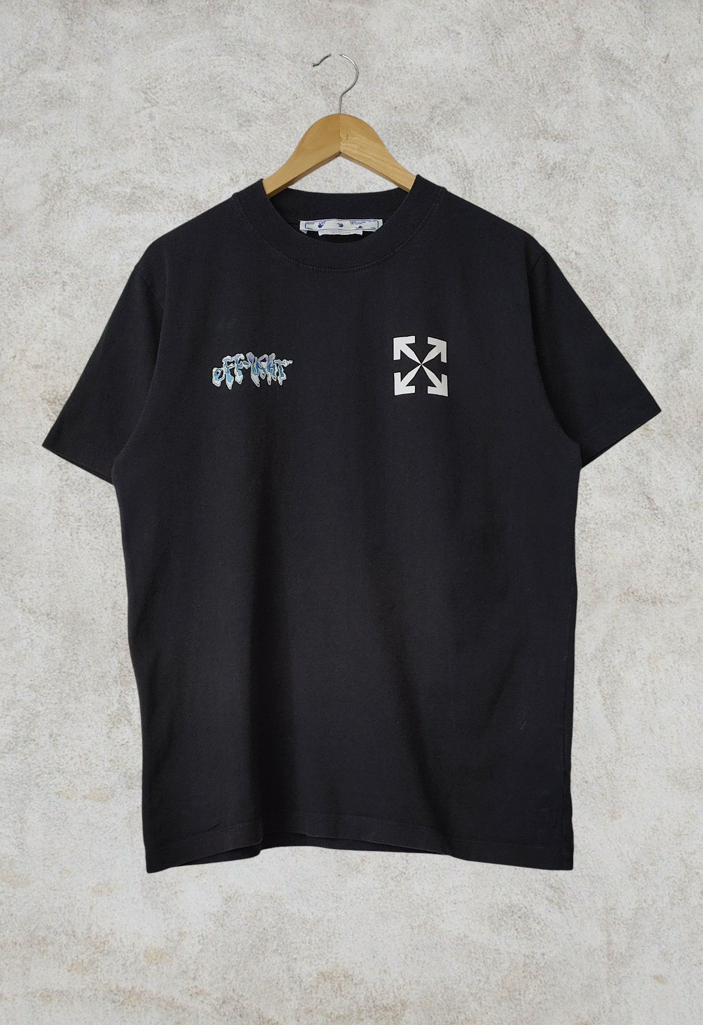 Off-White Off White Graffiti Liquid Logo Tshirt Size US M / EU 48-50 / 2 - 1 Thumbnail
