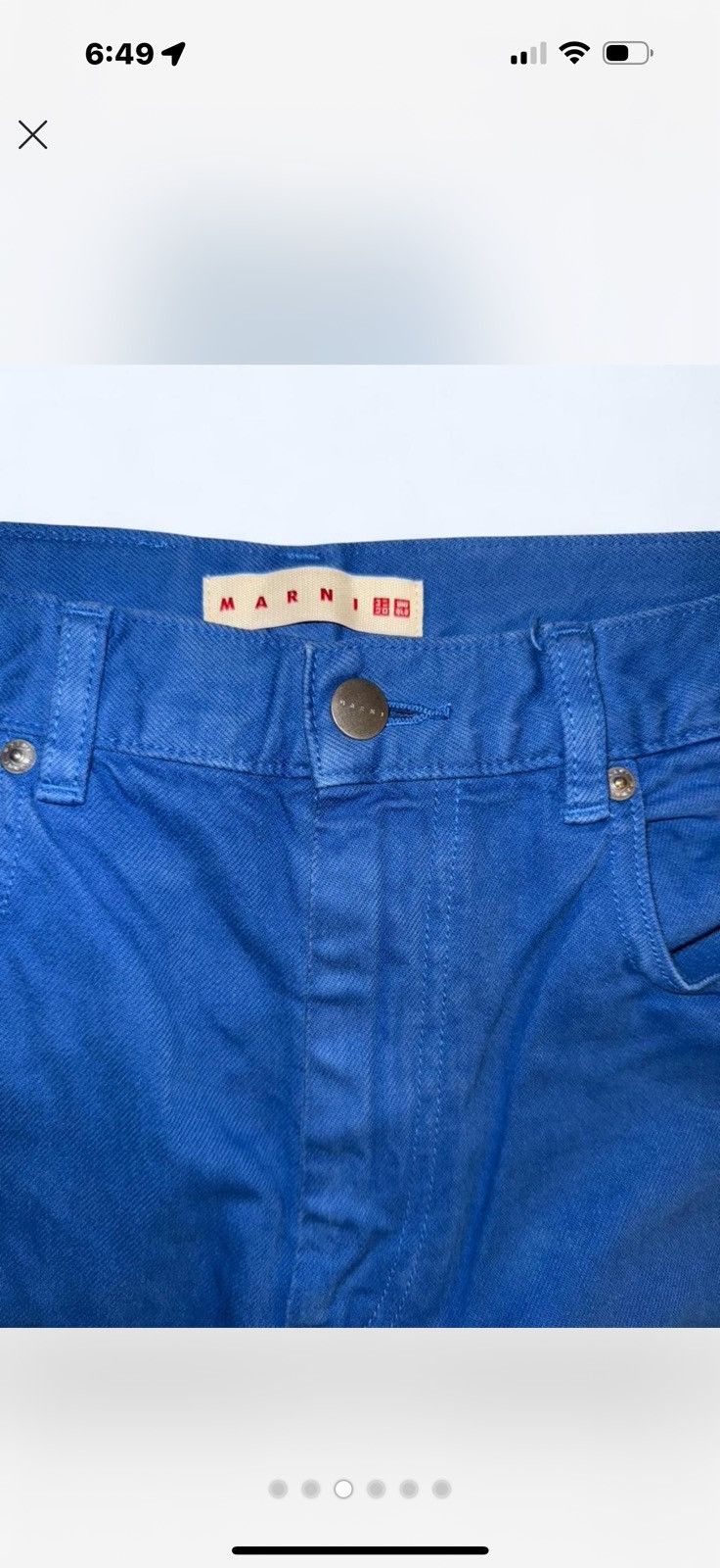 Marni × Uniqlo MARNI X UNIQLO BLUE DENIM SIZE SMALL Size US 28 / EU 44 - 3 Thumbnail