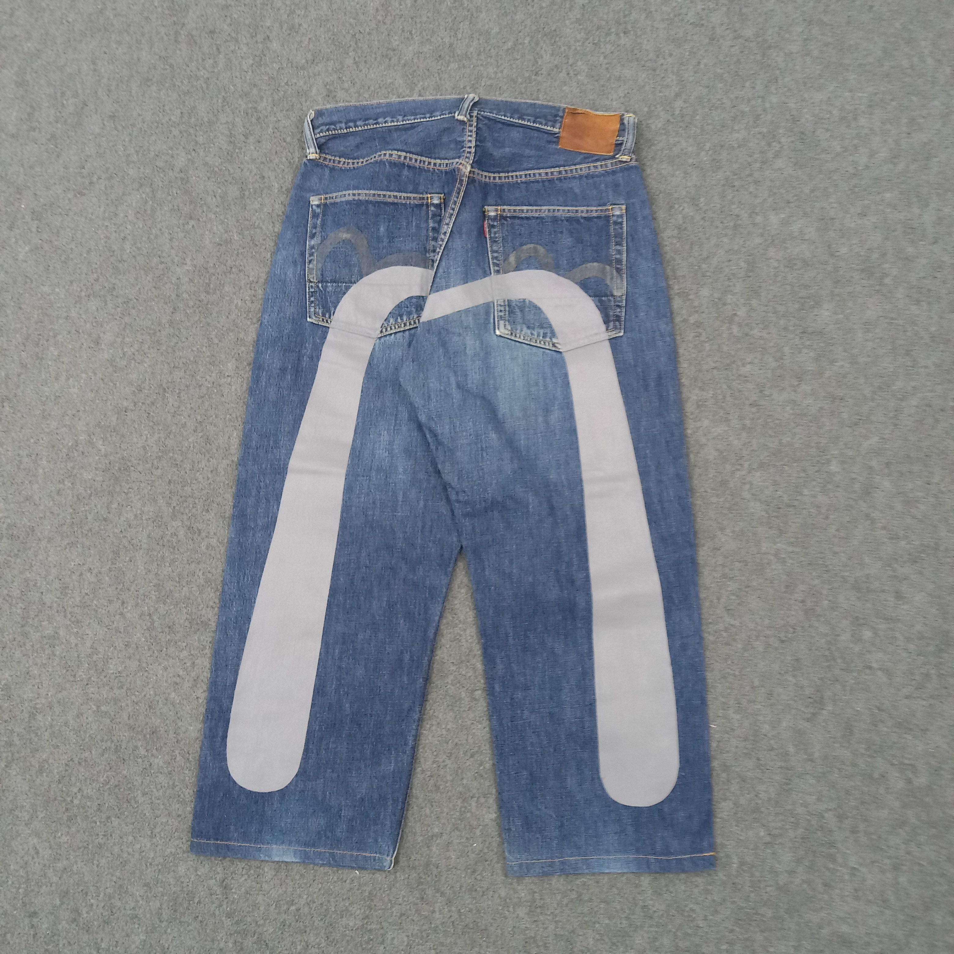 Evisu × Japanese Brand × Vintage Evisu Japanese Brand Daicock Custom Art Denim Jeans Size US 31 - 1 Thumbnail
