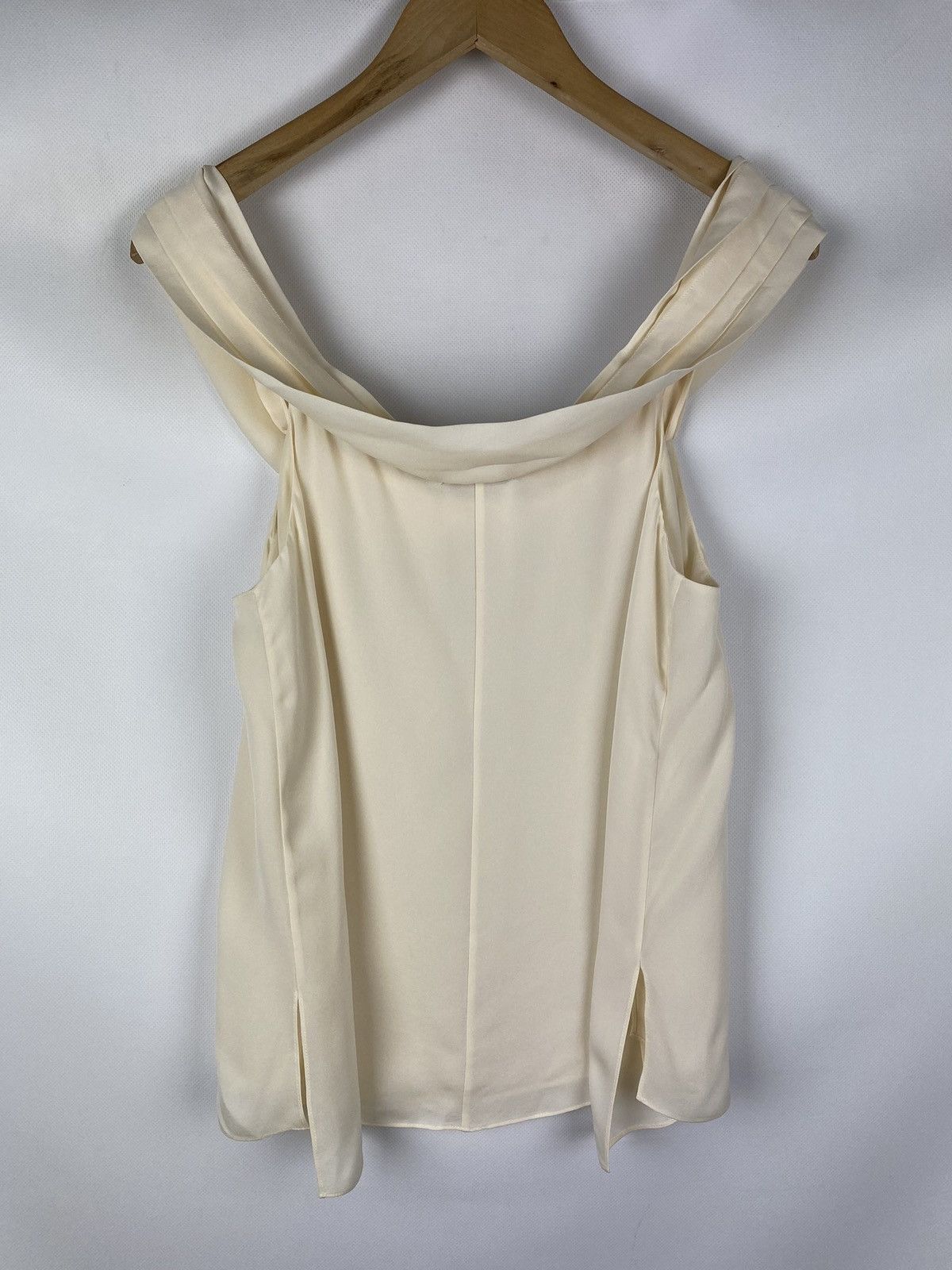 T by Alexander Wang BNWT! T Alexander Wang Pleated Shoulder silk top t shirt Size M / US 6-8 / IT 42-44 - 16 Thumbnail