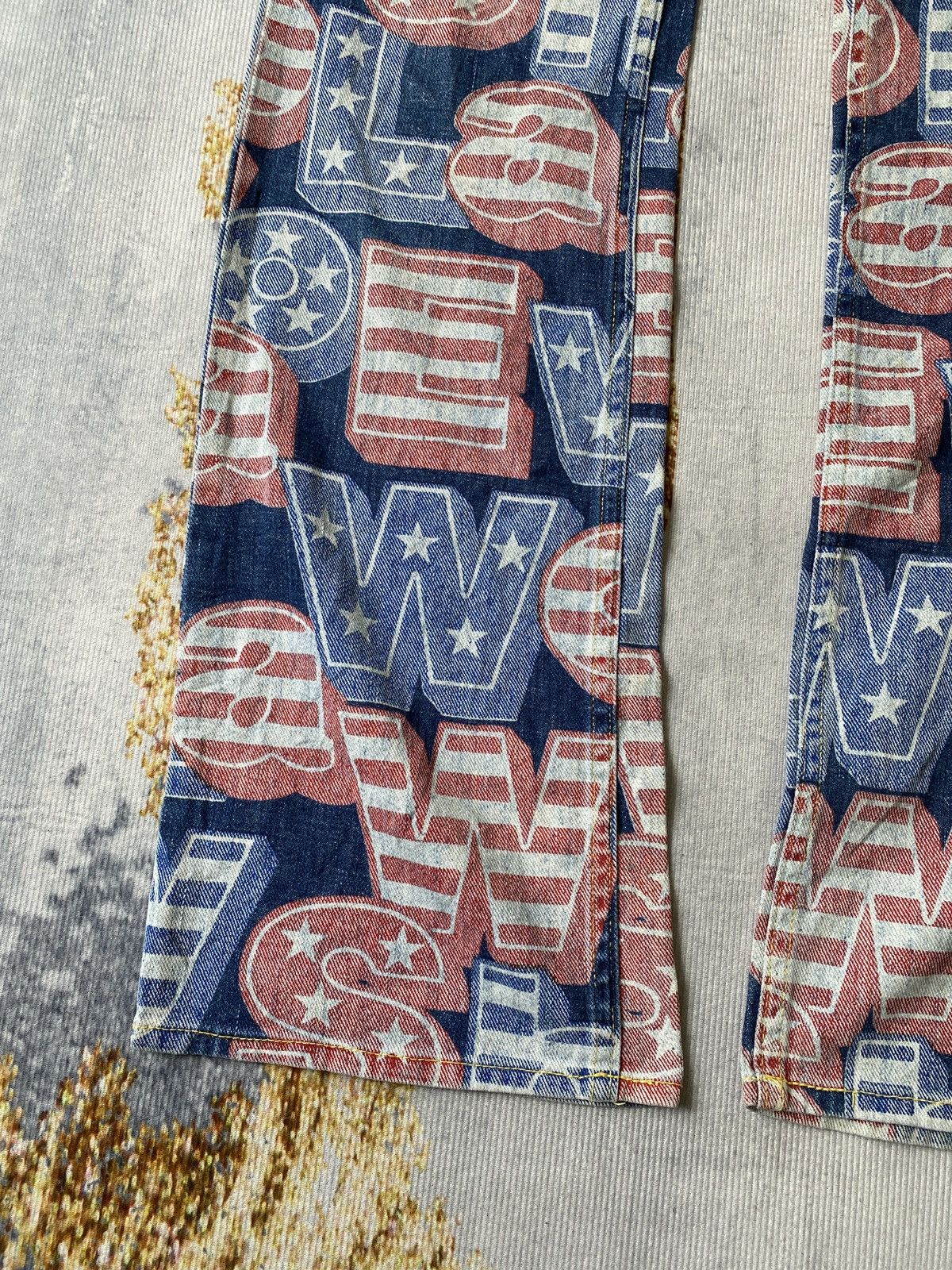Hysteric Glamour AW1998 Japanese Brand Hysteric Glamour Overprint Jeans Size US 28 / EU 44 - 5 Thumbnail