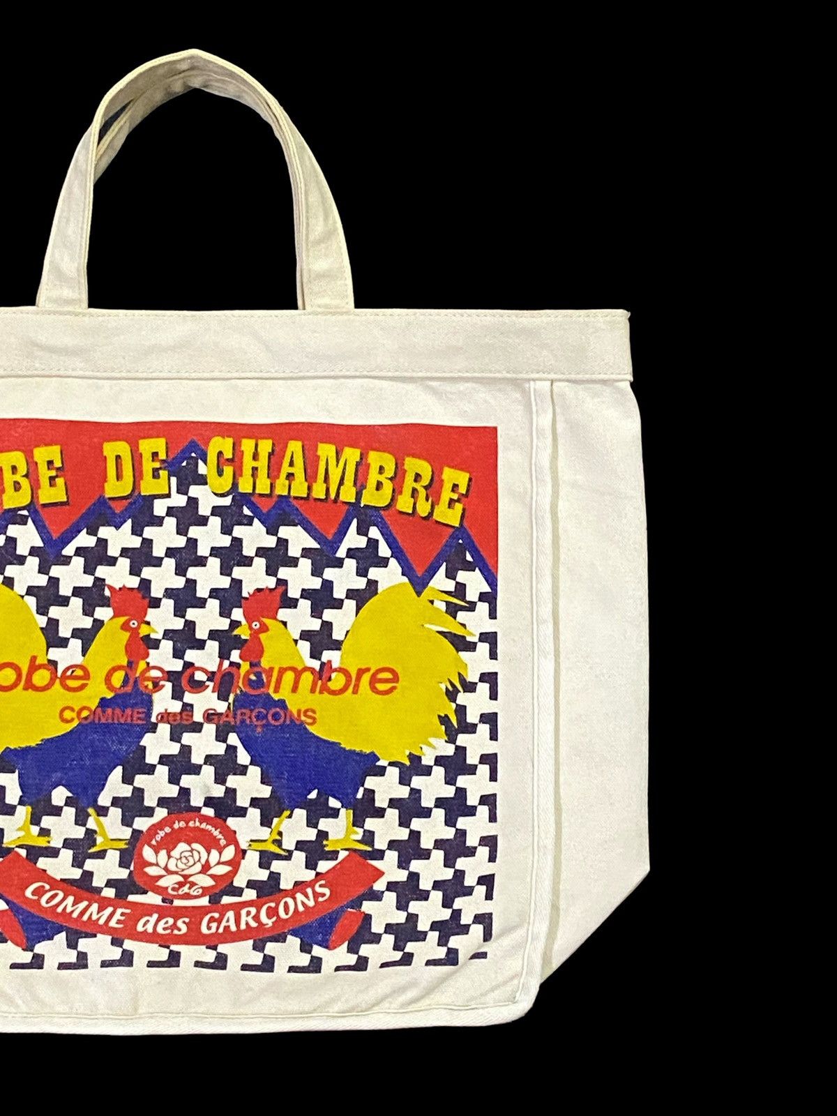 Comme des Garcons Rare‼️Robe De Chambre Comme Des Garçons Canvas Tote Bag Size ONE SIZE - 13 Thumbnail