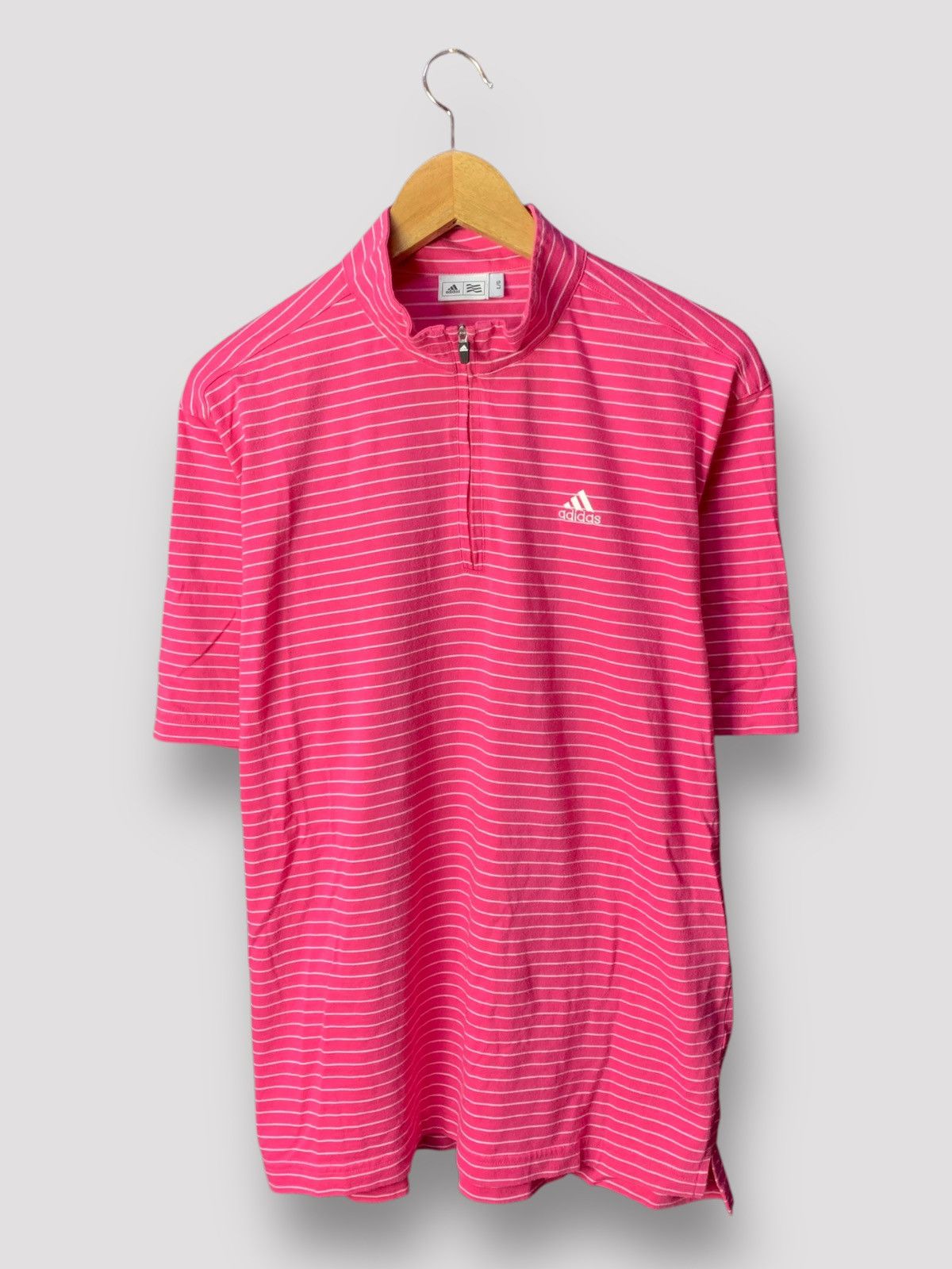 Adidas 🔥Adidas Halfzipper Stripes Sportswear Tee Size US L / EU 52-54 / 3 - 1 Thumbnail