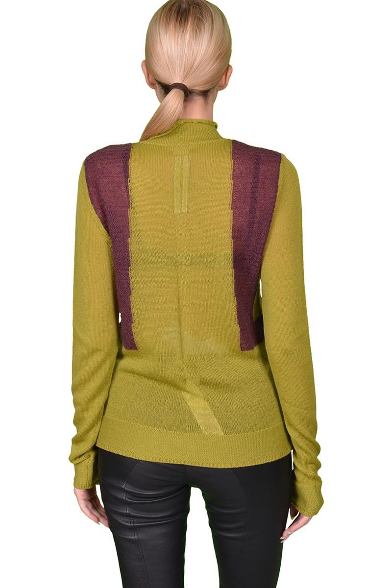 Rick Owens Last Rick Owens Green & Purple Harness Woolen Sweater Size S / US 4 / IT 40 - 3 Thumbnail