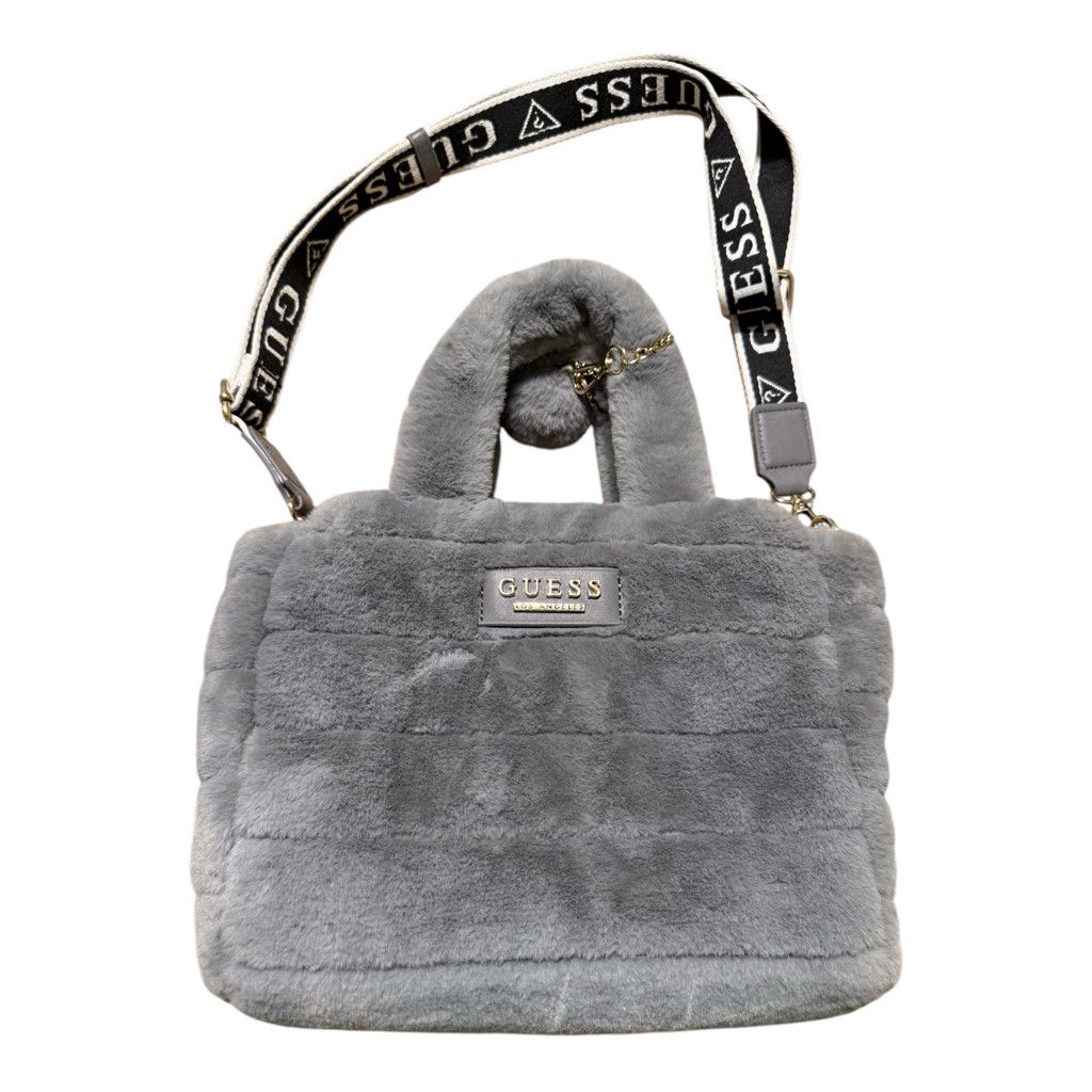 Guess Guess Factory Soft Faux Fur Gray Crossbody Bag Size ONE SIZE - 2 Thumbnail