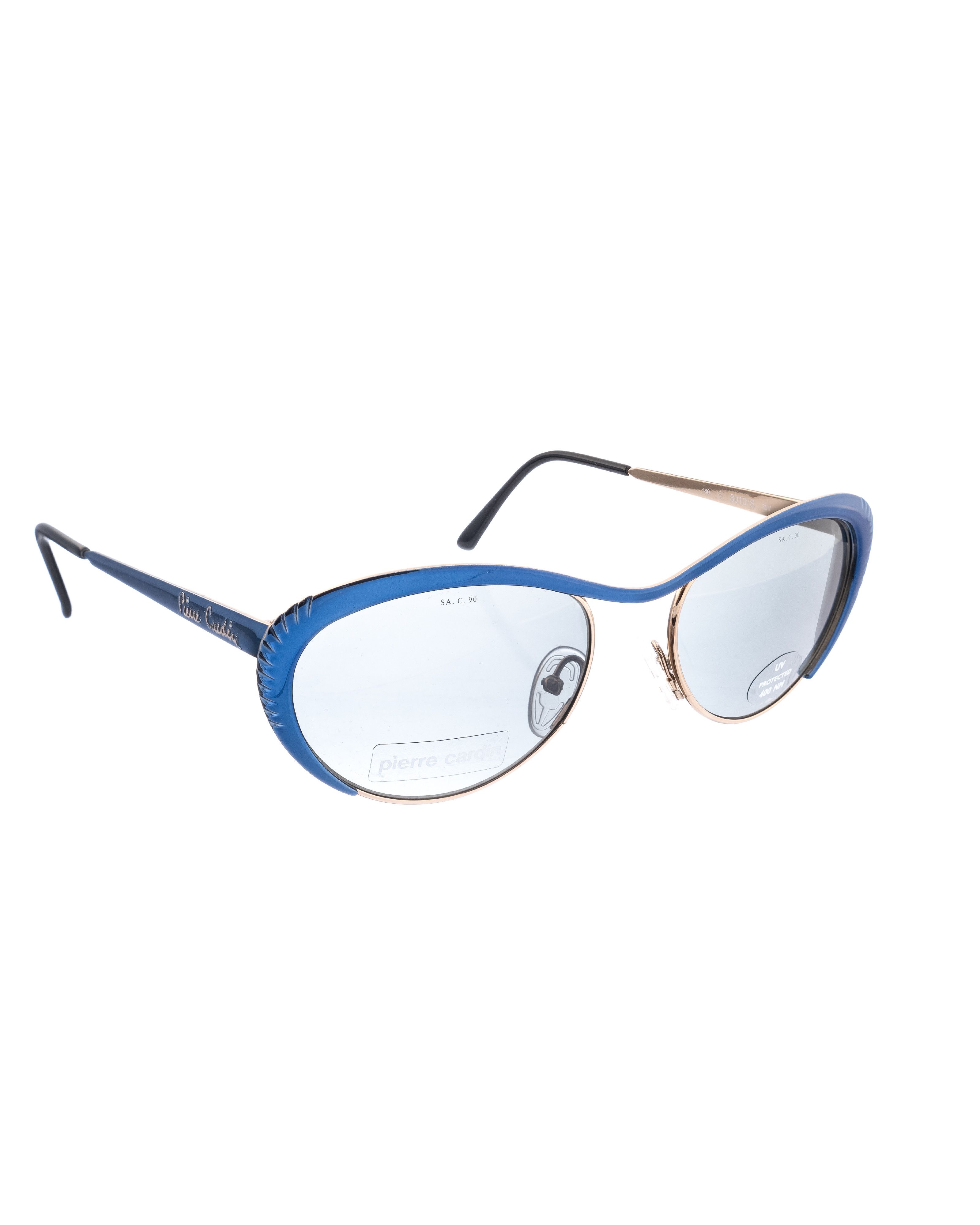 Pierre Cardin Pierre Cardin 00s Blue Cat Eye Sunglasses Size ONE SIZE - 2 Thumbnail