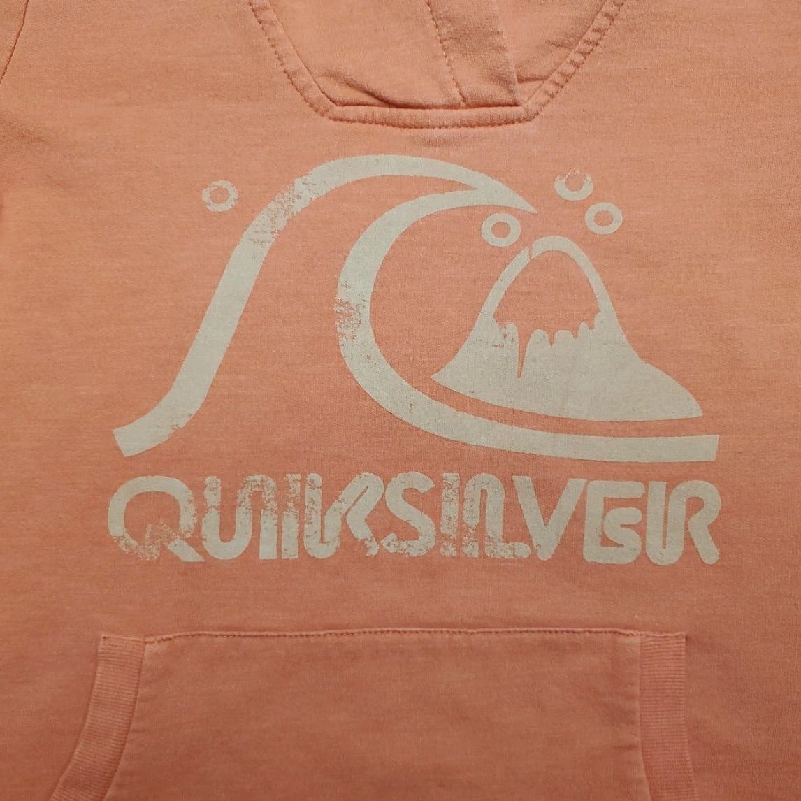 Quiksilver Quiksilver Hoodie Womens XS Orange Long Sleeve Pullover Hooded Logo Skater Retro Size XS / US 0-2 / IT 36-38 - 3 Thumbnail