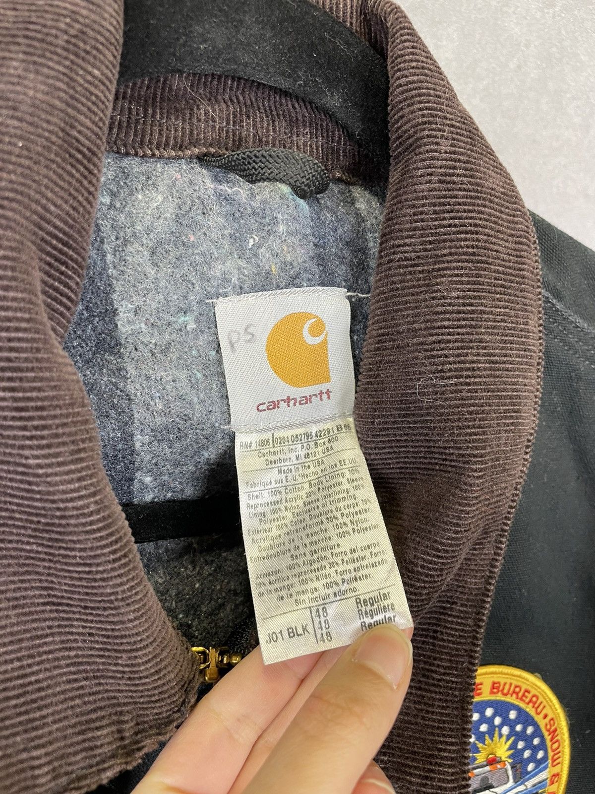 Carhartt Black carhartt blanket lined Detroit jacket size L Size US M / EU 48-50 / 2 - 4 Thumbnail