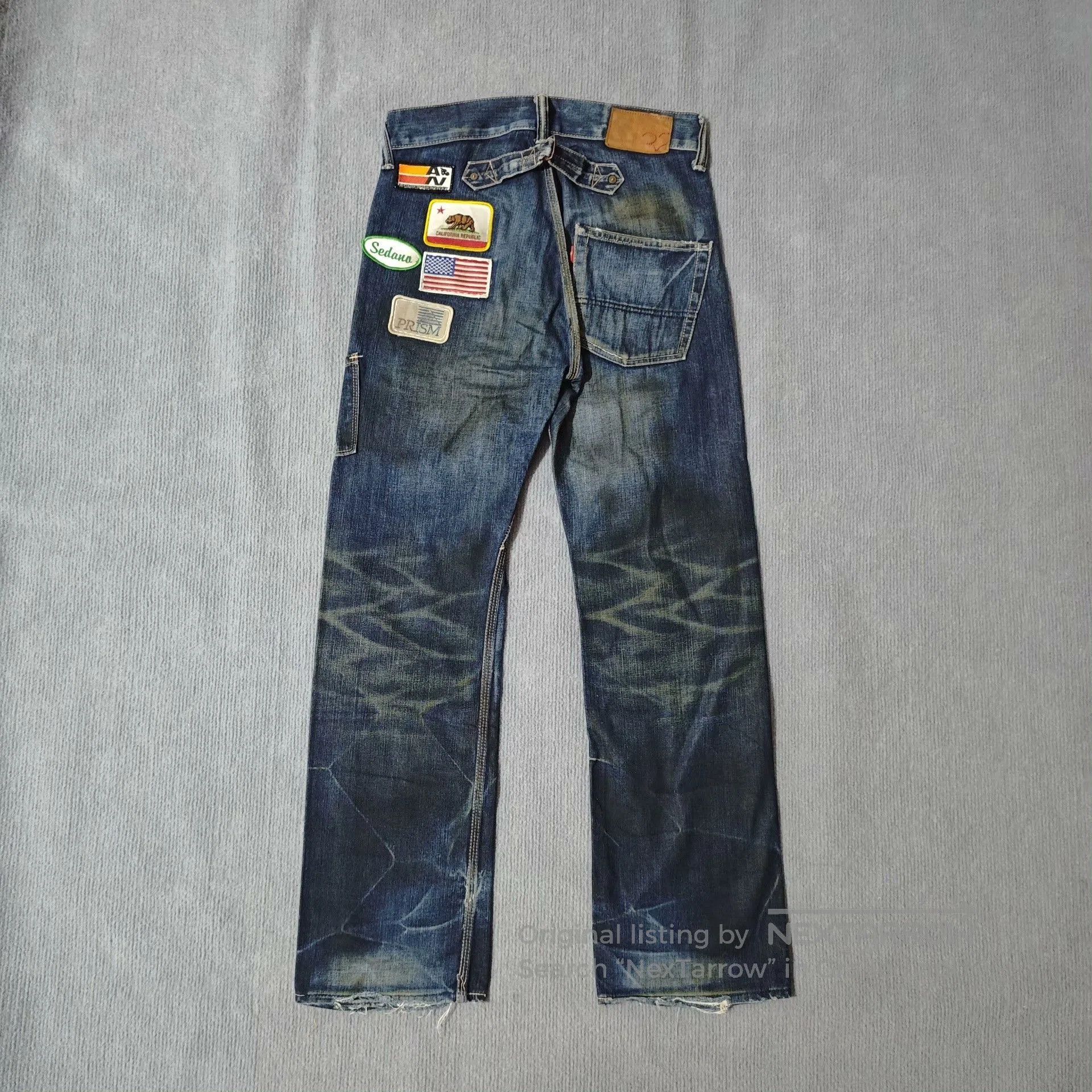 ANACHRONORM Anachronorm Japanese Oil Stain Straight Jeans. Size US 32 / EU 48 - 1 Thumbnail
