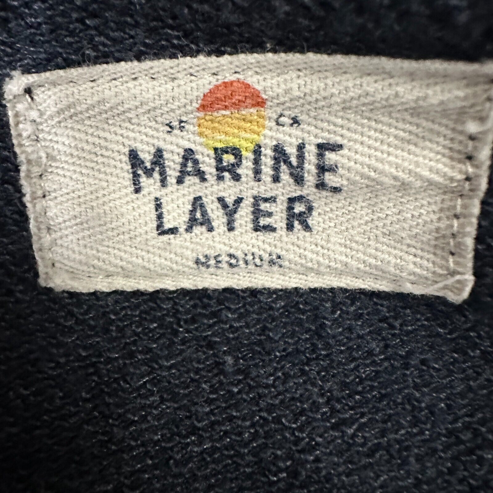Marine Layer Marine Layer Fleece Sweatshirt Mens M Colorblock Green White Size US M / EU 48-50 / 2 - 6 Thumbnail