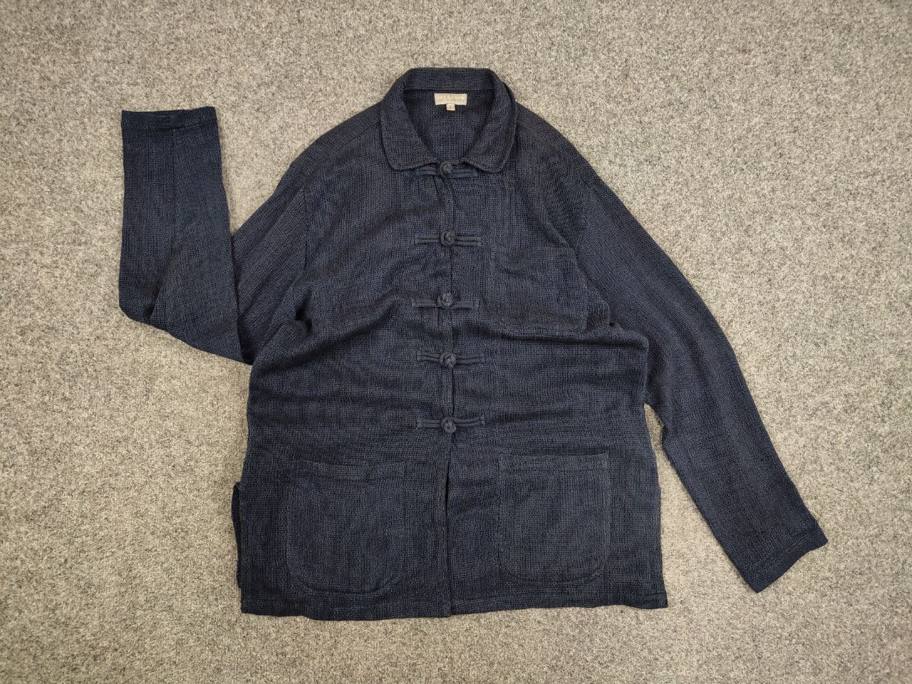 Japanese Brand Vintage 90's japanese Blue Cotton Pocket overshirt Jacket Size US M / EU 48-50 / 2 - 13 Thumbnail