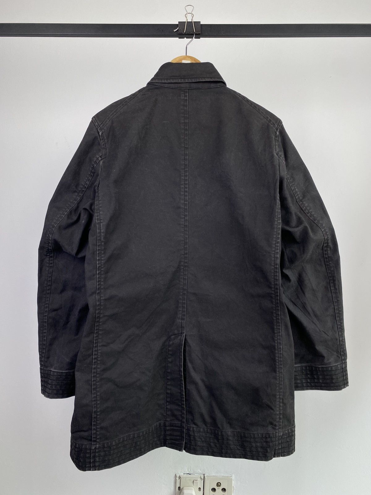 Yohji Yamamoto 90's AAR by Yohji Yamamoto Distressed Black Coat Size US M / EU 48-50 / 2 - 6 Thumbnail