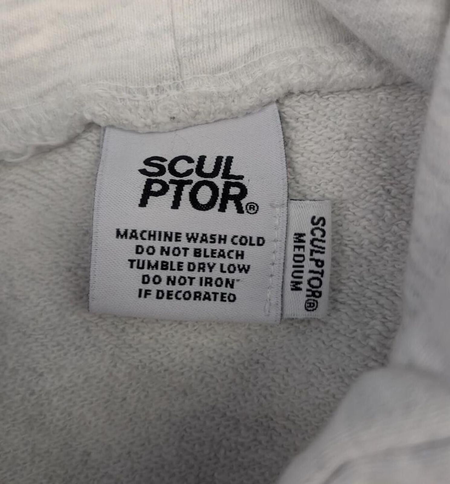 Supreme Sculptor International Essential Star Script Gray Hoodie Size M / US 6-8 / IT 42-44 - 3 Thumbnail