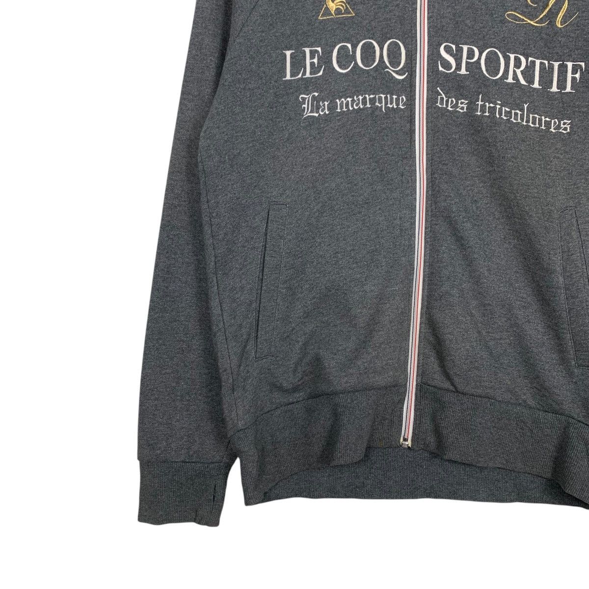 Le Coq Sportif LE COQ SPORTIF Big Logo Zipper Hoodies Sweatshirt #2232-C99 Size US M / EU 48-50 / 2 - 3 Thumbnail
