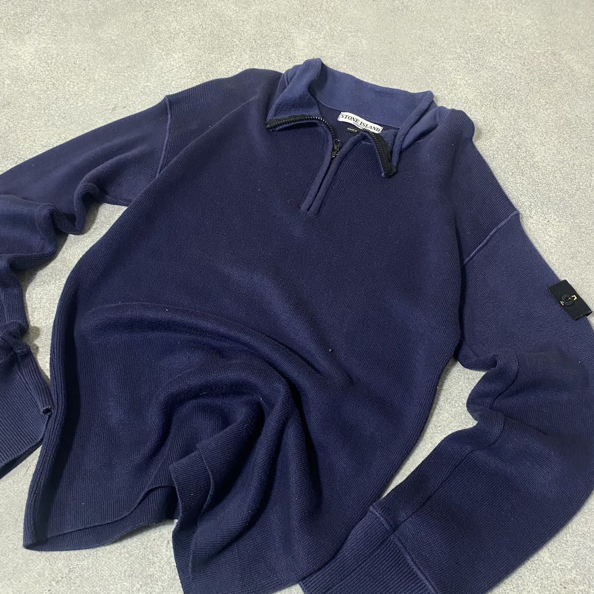 Stone Island Vintage Stone Island 1/4 zip Sweater Size US M / EU 48-50 / 2 - 3 Thumbnail