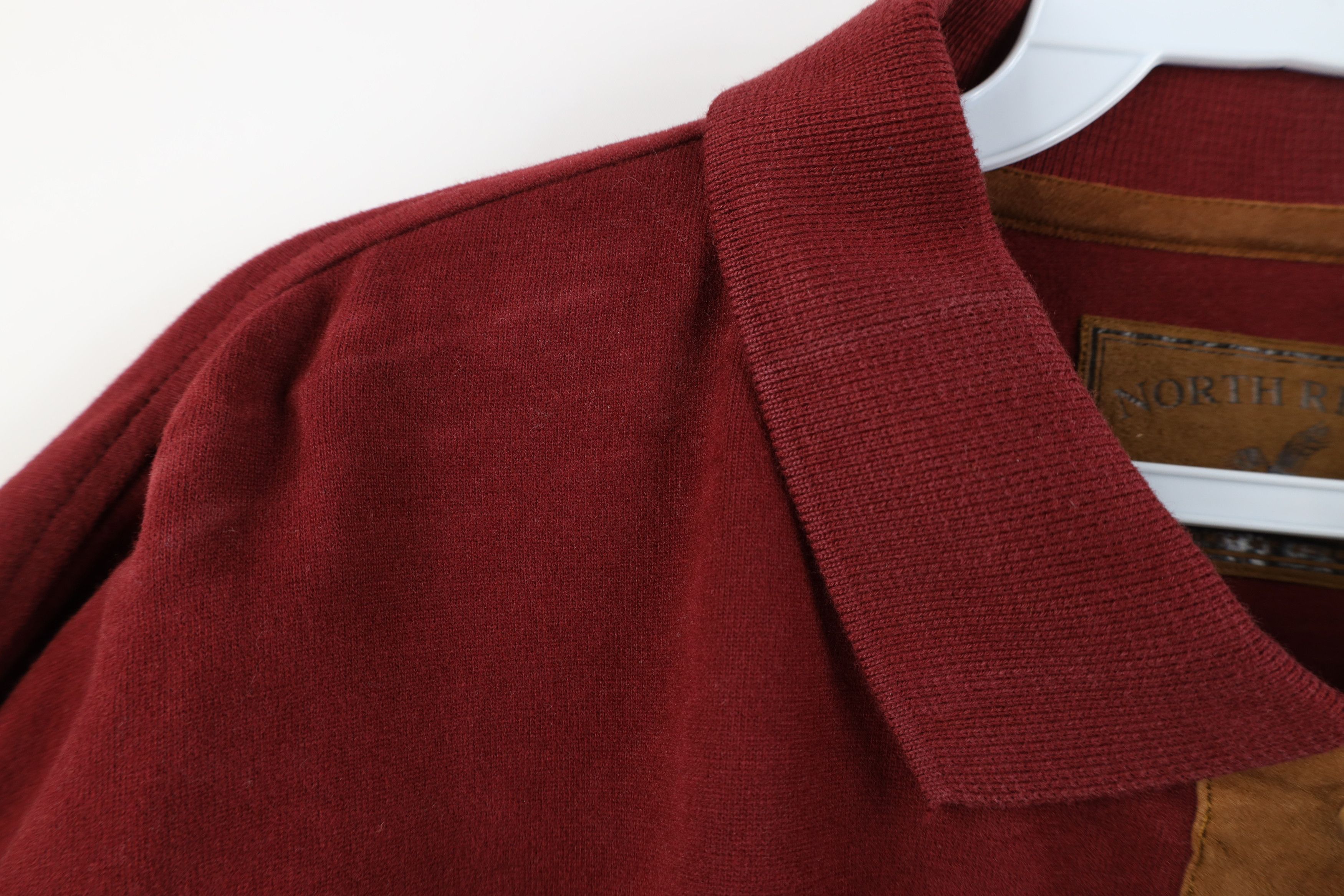Vintage Deadstock Vintage 90s Streetwear Long Sleeve Rugby Polo Red Size US L / EU 52-54 / 3 - 8 Thumbnail