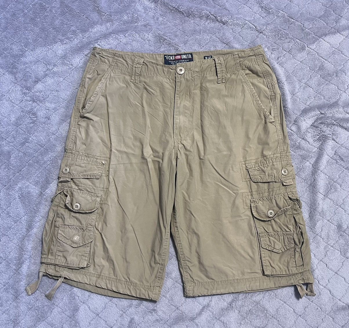 Ecko Unltd. × Vintage 💥CRAZY Y2K CARGO ECKO UNLTD SHORTS Size US 32 / EU 48 - 1 Thumbnail