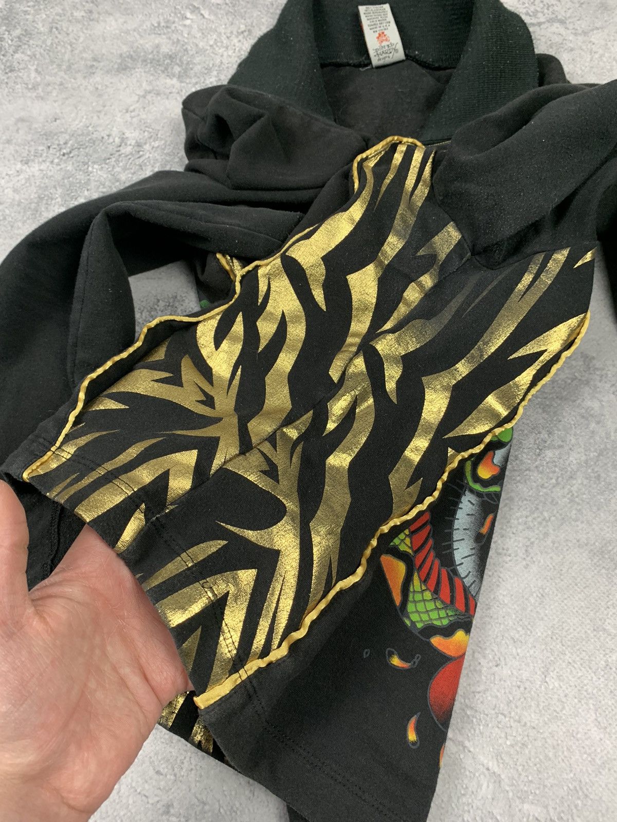 Ed Hardy Vintage Y2K Ed Hardy USA Zip Up Hoodie + Pants 90s Ladies Size XL / US 12-14 / IT 48-50 - 25 Thumbnail