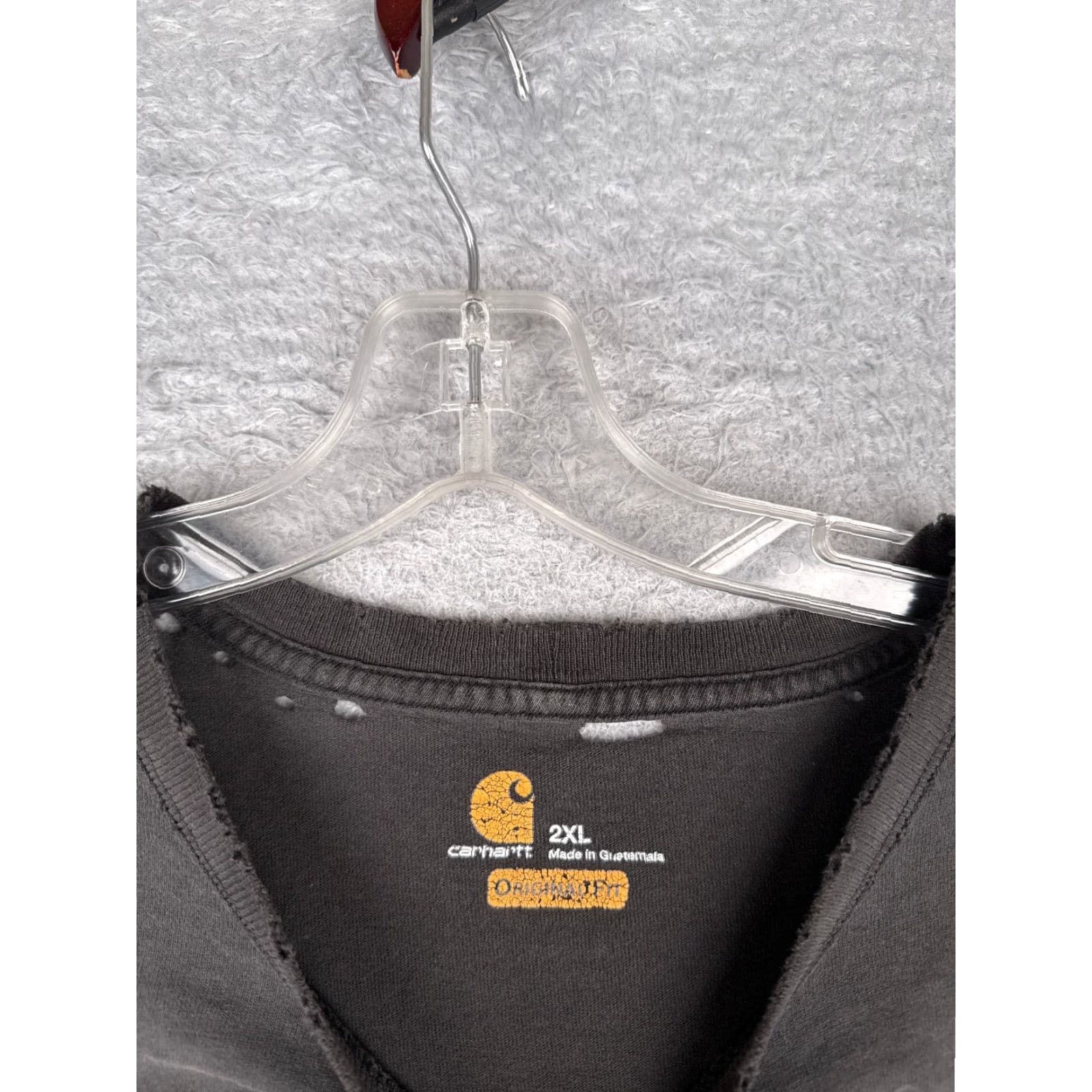 Carhartt Carhartt Shirt Men 2XL Gray 3/4 Sleeve Crew Neck Cotton Workwear READ Size US XXL / EU 58 / 5 - 6 Thumbnail
