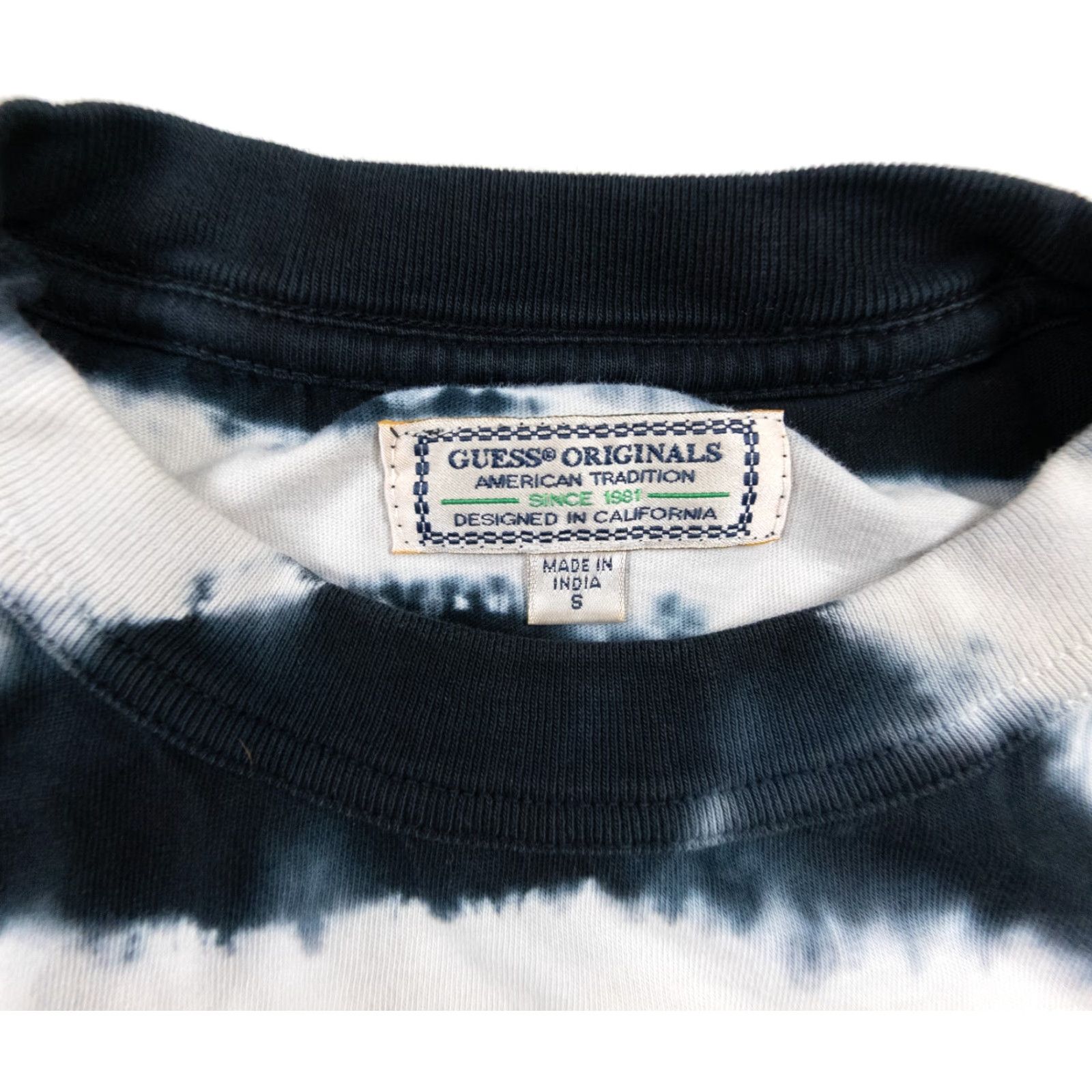 Guess GUESS Shirt Adult Small Blue Striped Crewneck Short Sleeve Tee Casual Mens Size US S / EU 44-46 / 1 - 4 Thumbnail