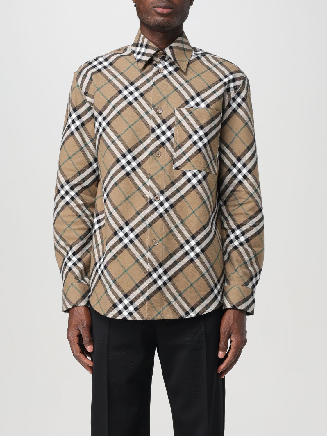 Burberry Burberry Shirt Men Beige Size US S / EU 44-46 / 1 - 1 Thumbnail