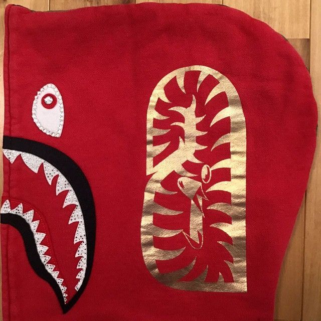 Bape × Swarovski 🔥XL🔥 BAPE Swarovski shark full zip hoodie a bathing ape Size US XL / EU 56 / 4 - 5 Thumbnail