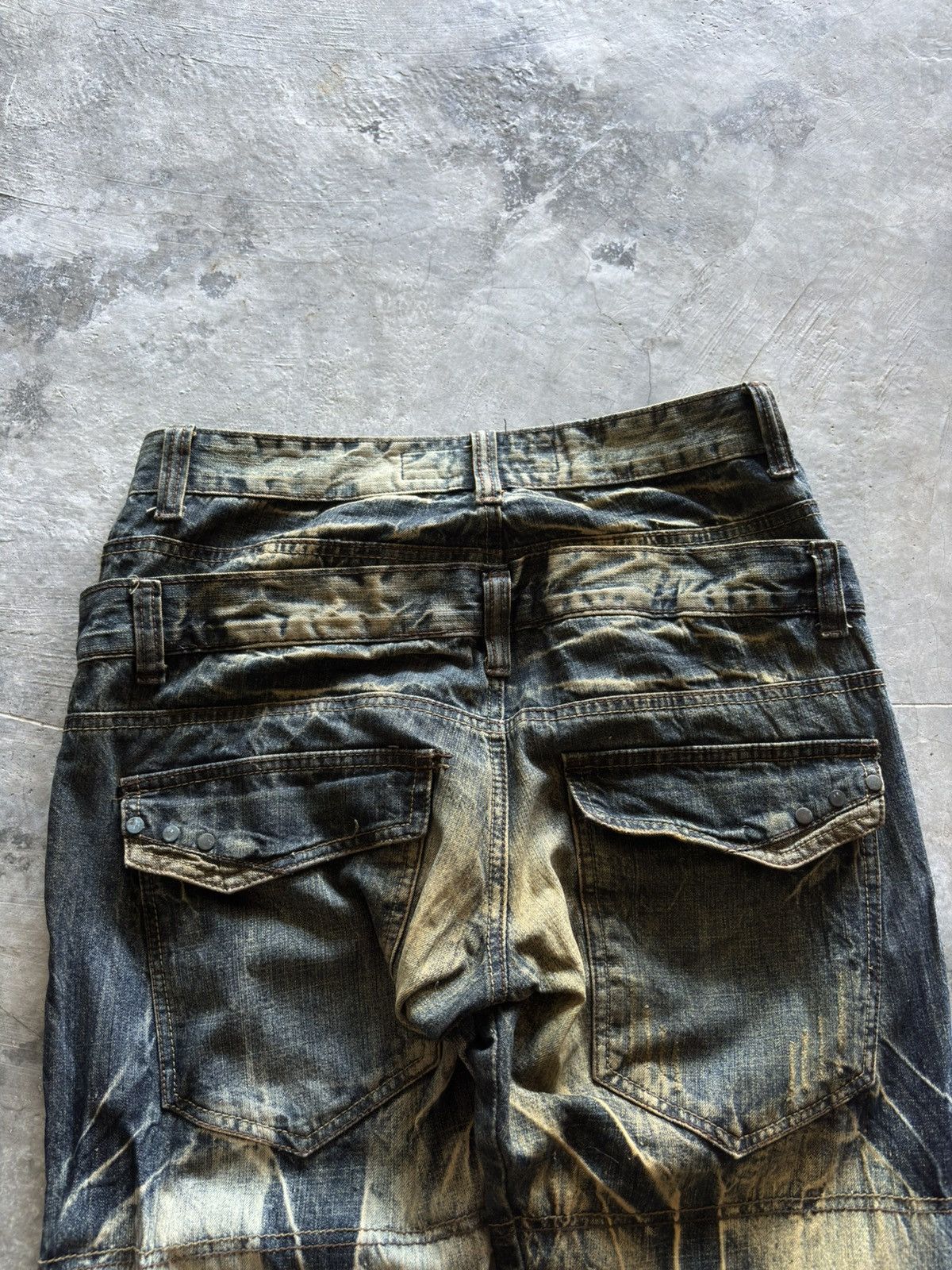 If Six Was Nine PUNK MINISTRY double waist crazy rusty wash japanese mudmax Size US 31 - 15 Thumbnail