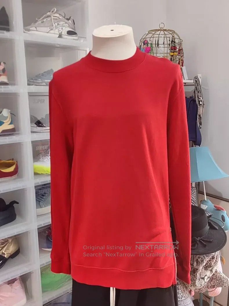 Raf Simons Raf Simons Red long-sleeved printed sweatshirt Size US S / EU 44-46 / 1 - 4 Thumbnail