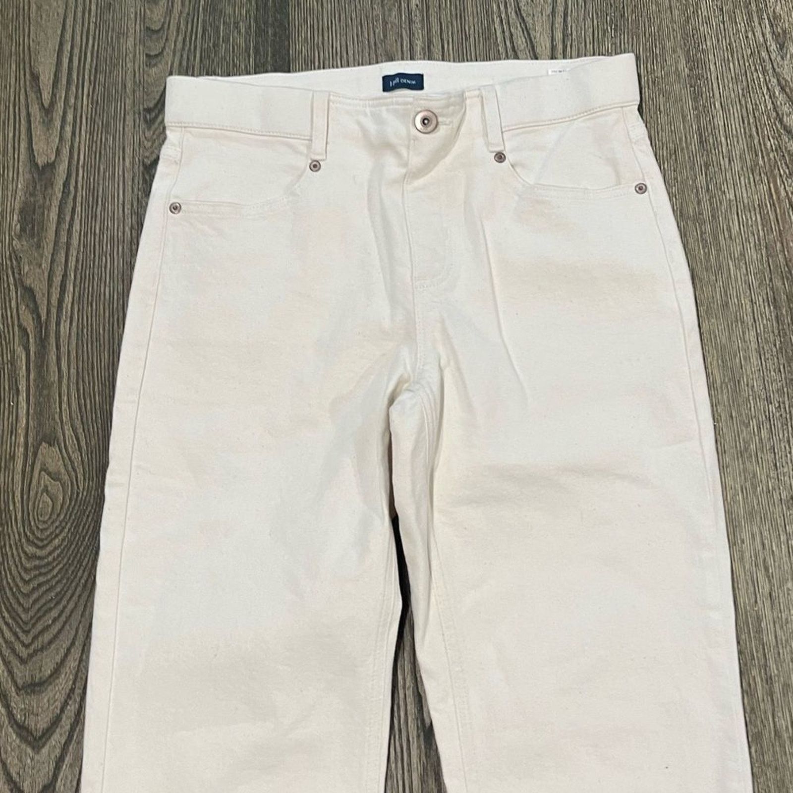 Vintage NWOT J.Jill Denim Straight Leg Jeans Mid Rise Fly Size 8 Size 30" / US 8 / IT 44 - 3 Thumbnail