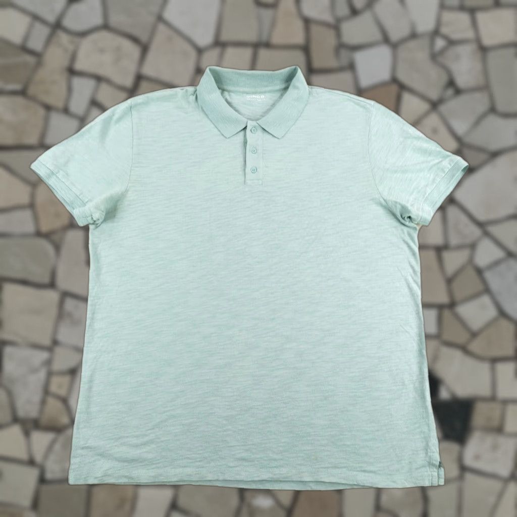Vince Vince Polo Shirt Mens Large Mint Green Heather Short Sleeve Cotton Casual Size US L / EU 52-54 / 3 - 1 Thumbnail