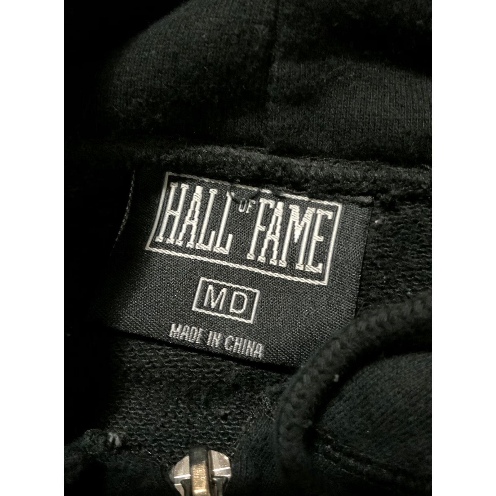 J Brand Hall Of Fame Hoodie Graphic Black & White Gusset Zip Front Fleece Sz. M Mens Size US M / EU 48-50 / 2 - 6 Thumbnail