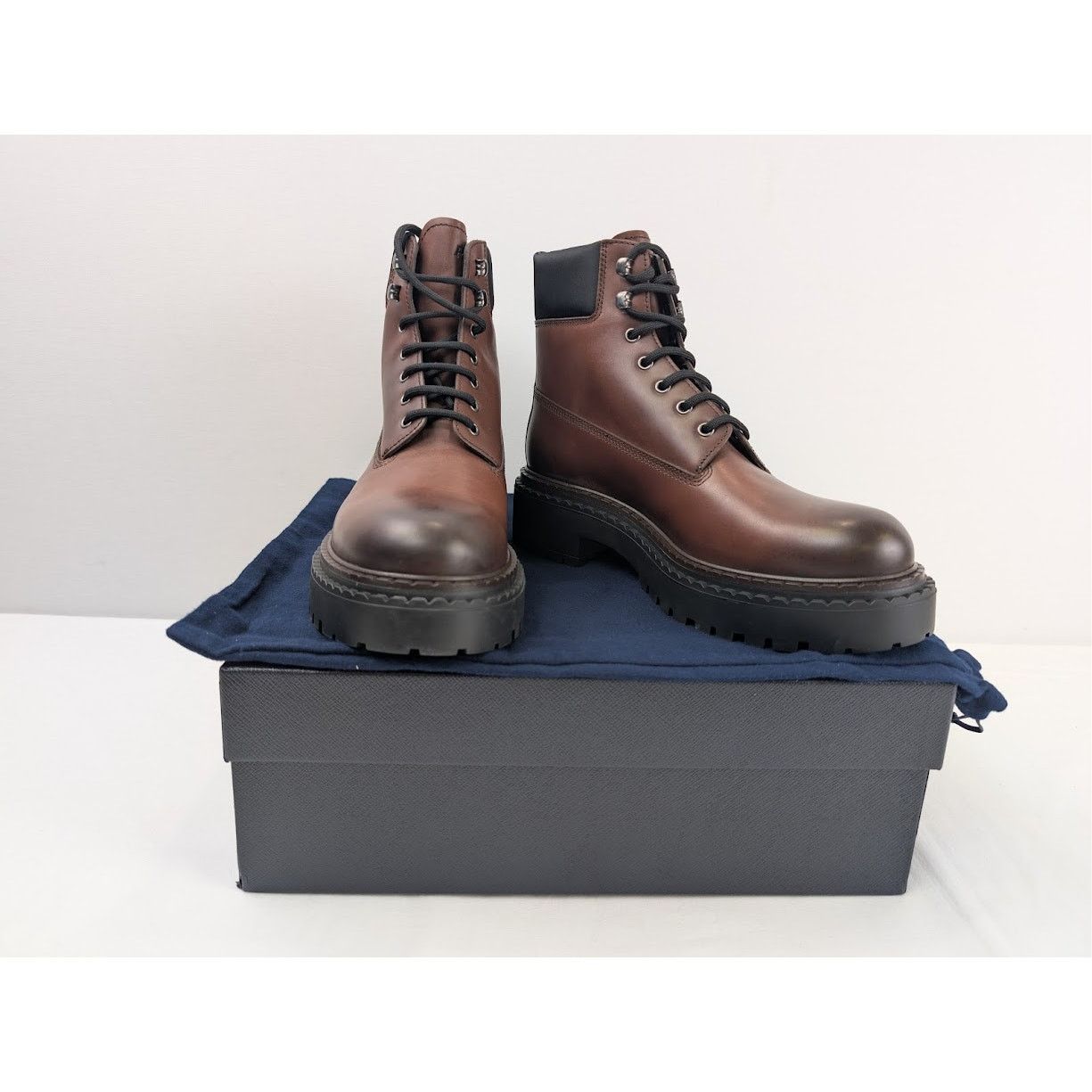 Prada o1rshd1 Ankle Boots in Ebano Brown Size US 11 / EU 44 - 20 Thumbnail
