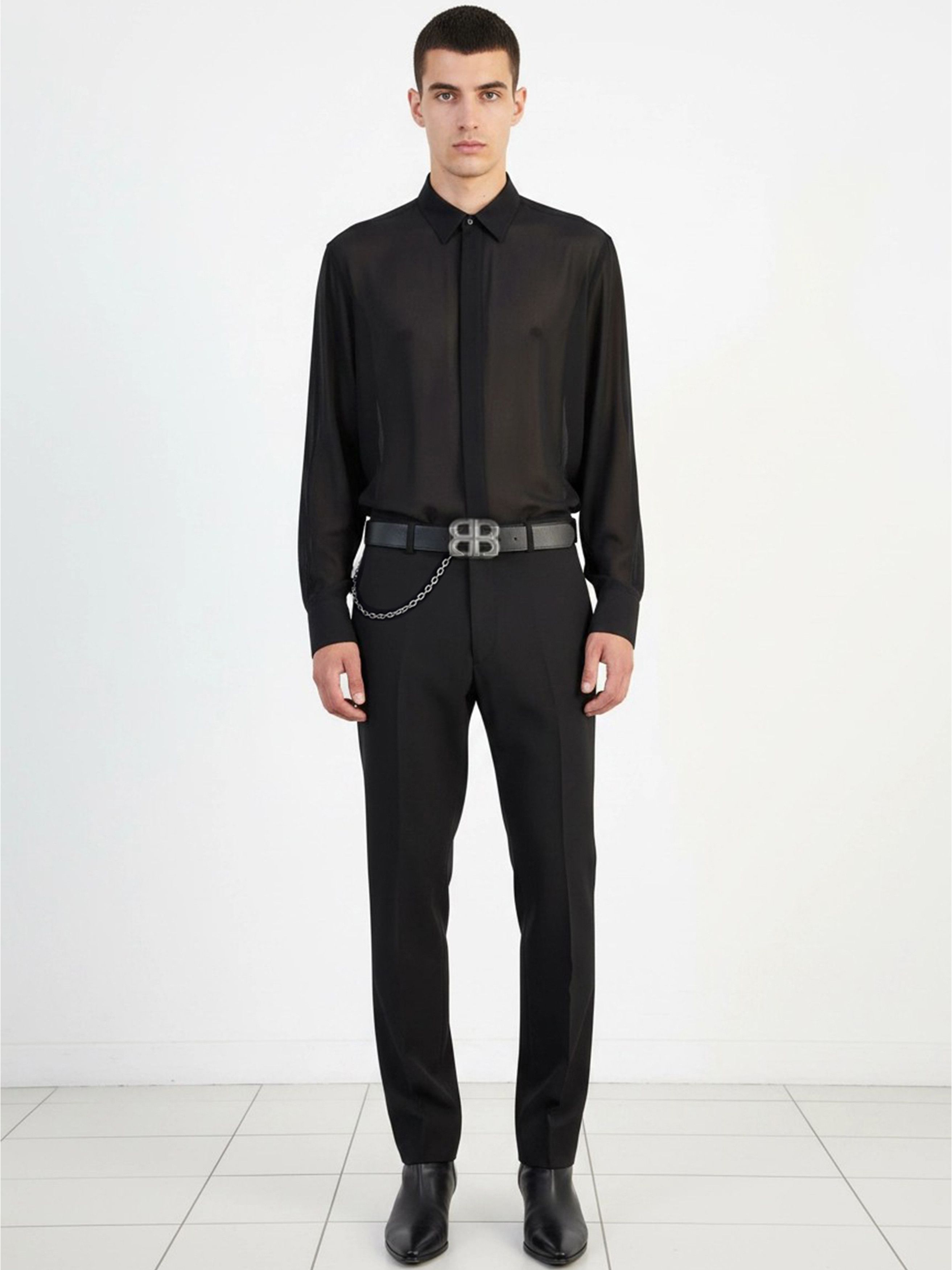 Givenchy Debut 4G Chain Detail Tailored Trousers Size US 34 / EU 50 - 6 Thumbnail