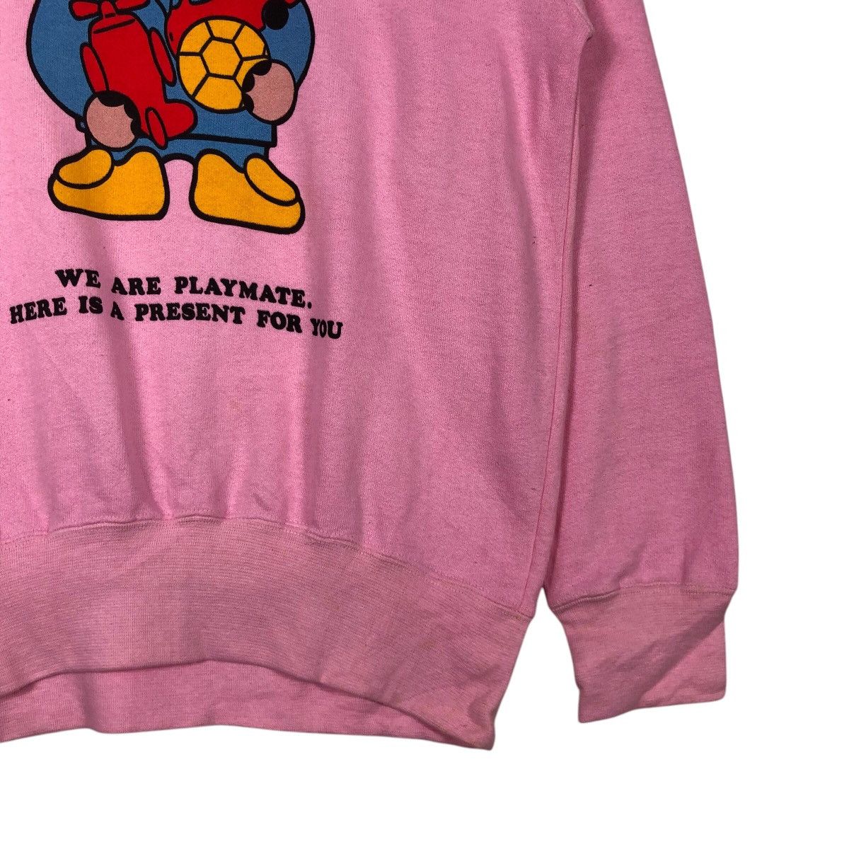 Hysteric Glamour 📌Vintage Sweatshirt Hataryu Bear Big Logo Design Rich Pink Size US M / EU 48-50 / 2 - 6 Thumbnail