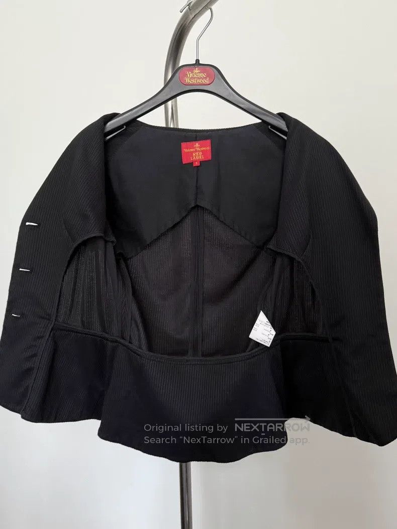 Vivienne Westwood Vivienne Westwood Heart-shaped collar short-sleeved blazer Size L / US 10 / IT 46 - 3 Thumbnail