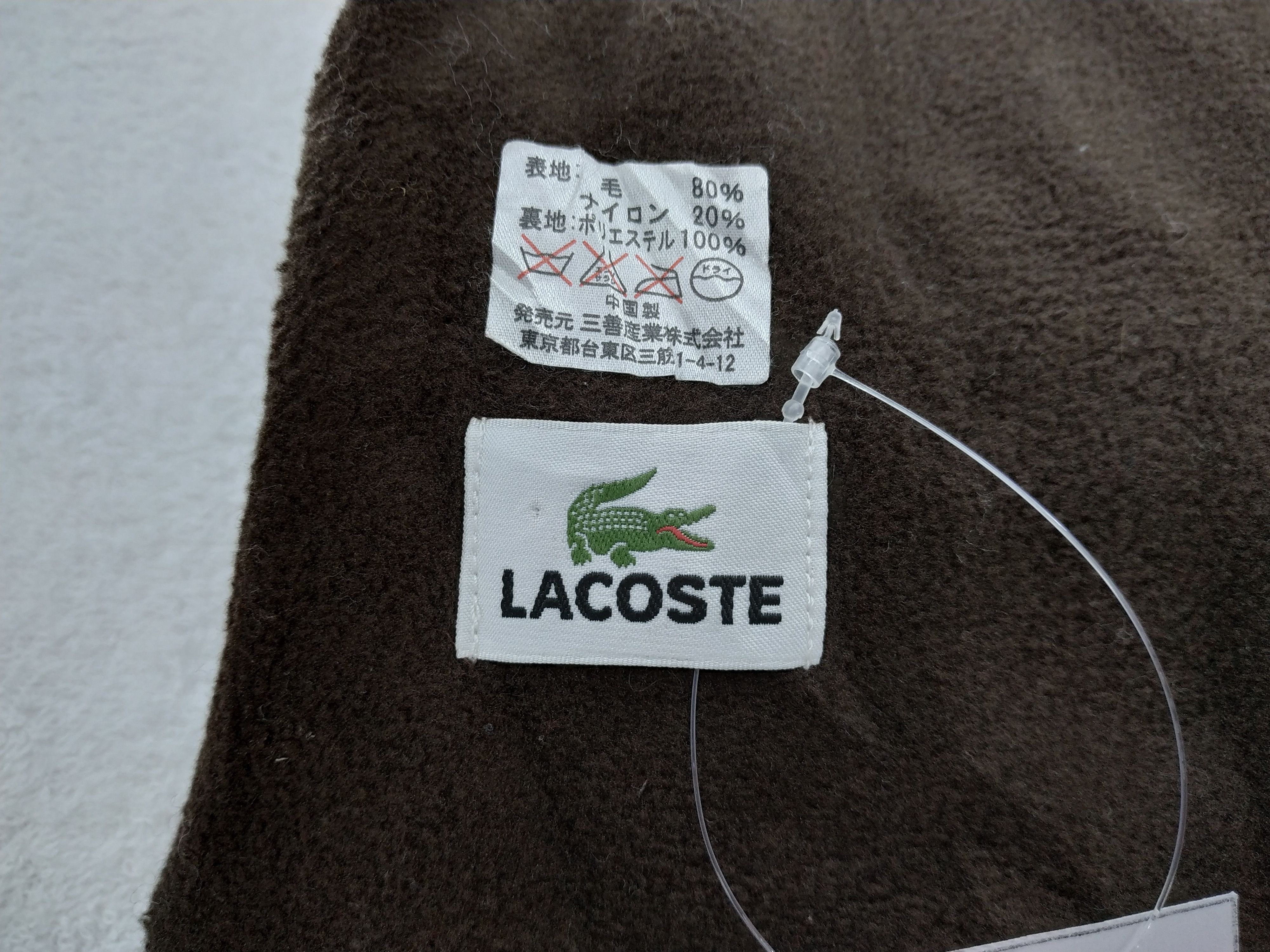 Lacoste Vintage Lacoste Scarf/Muffler/Neckwear MF115 Size ONE SIZE - 6 Thumbnail