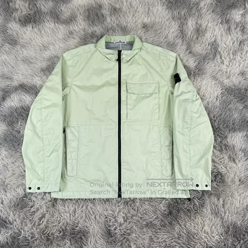 Stone Island Stone Island Light Green 3L TC Zip-Up Jacket XL Size Size US XL / EU 56 / 4 - 1 Thumbnail