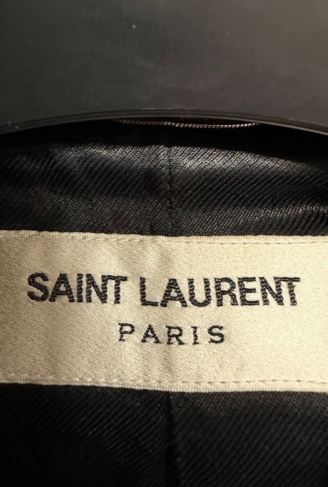 Saint Laurent Paris Saint Laurent 22FW Black &White Wool Lambskin Varsity Jacket Size US L / EU 52-54 / 3 - 2 Thumbnail