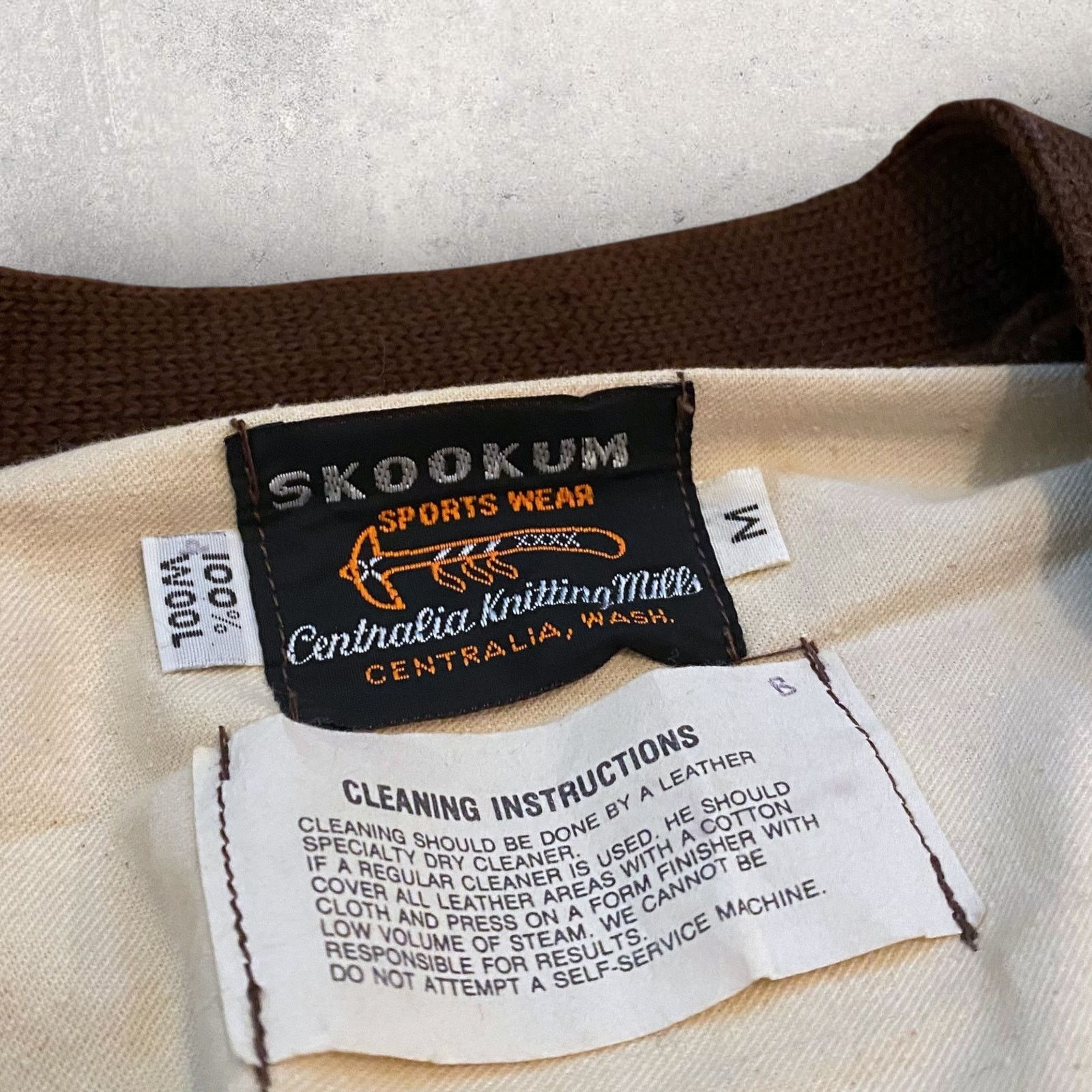 Skookum × Vintage Vintage Skookum Hunting Zip Cardigan Wool Leather Patches Size US M / EU 48-50 / 2 - 3 Thumbnail