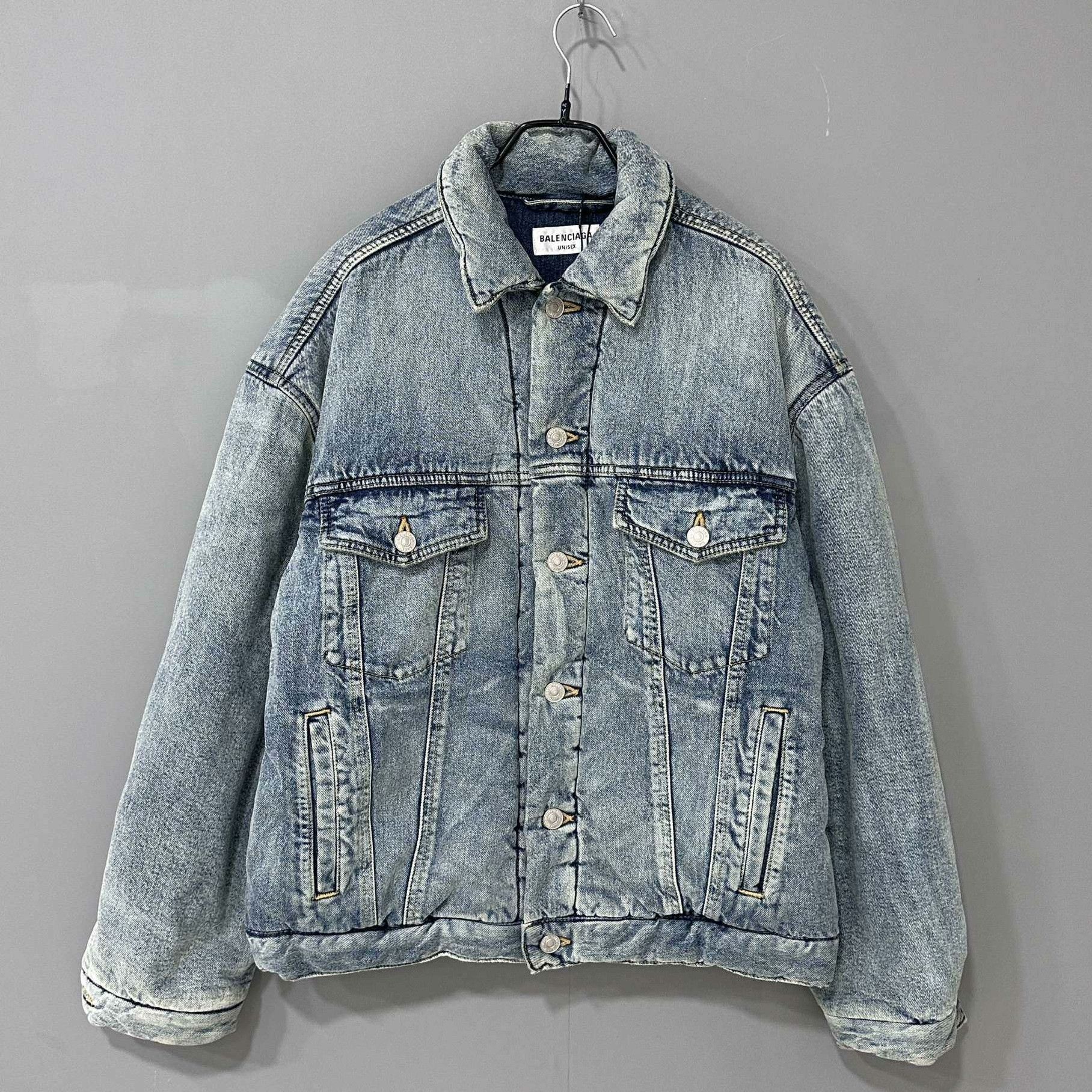 Balenciaga Balenciaga Denim Cotton Down Jacket M Women Size M / US 6-8 / IT 42-44 - 1 Thumbnail