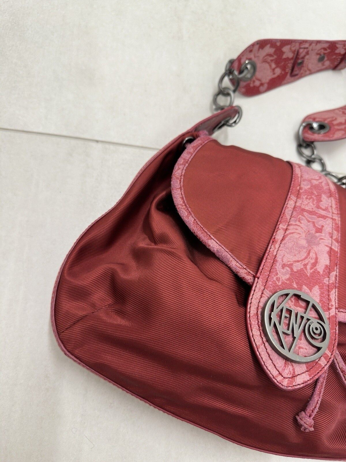 Kenzo DDP Rare Kenzo Vintahe Messenger Red Nylon Crossbody Bag Size ONE SIZE - 6 Thumbnail